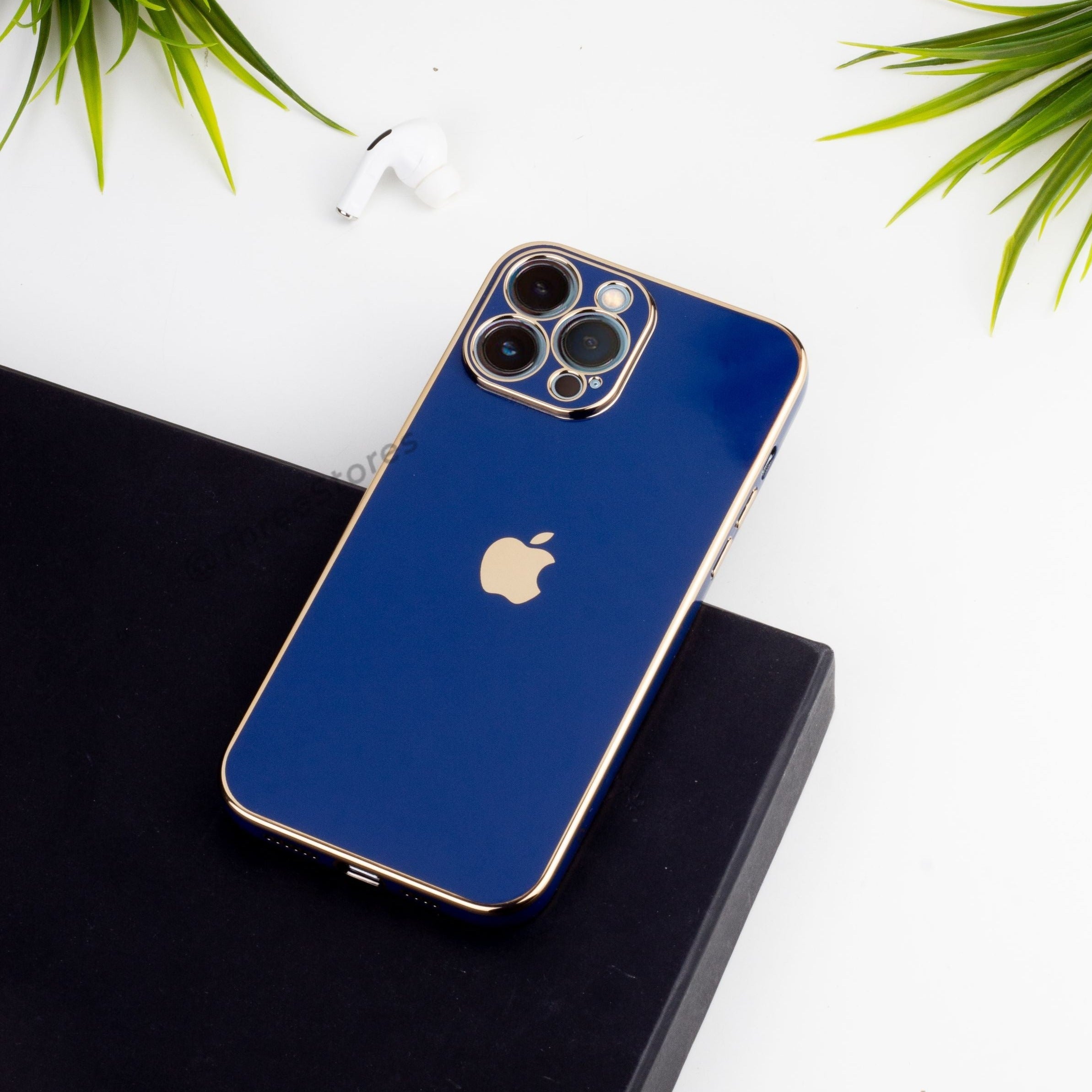 Plating Gold Lens Protection Case iPhone 13 Pro Max