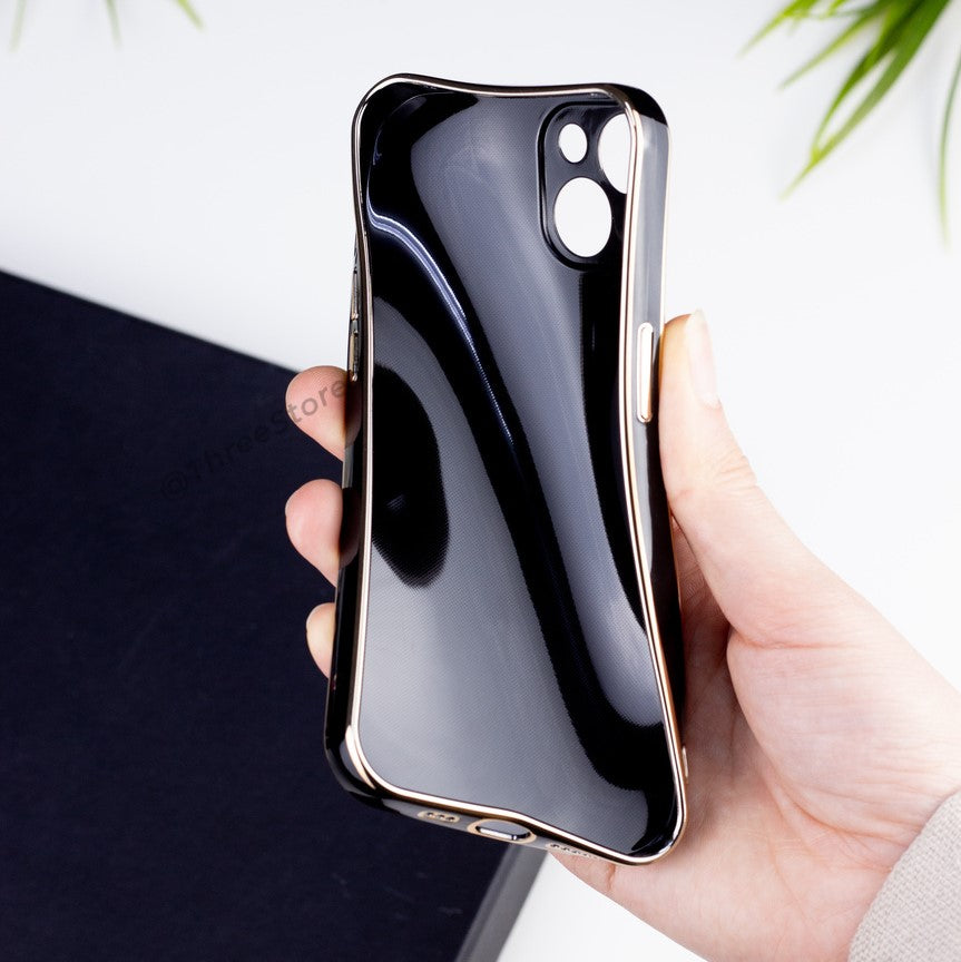 Plating Gold Lens Protection Case iPhone 13