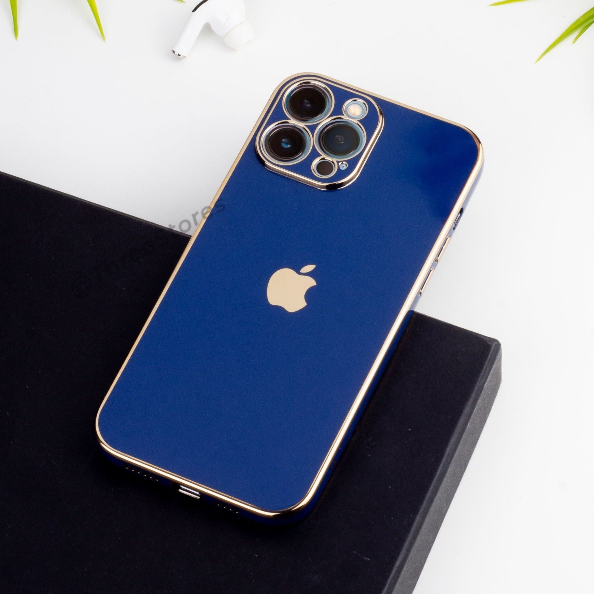 Plating Gold Lens Protection Case iPhone 14 Pro Max