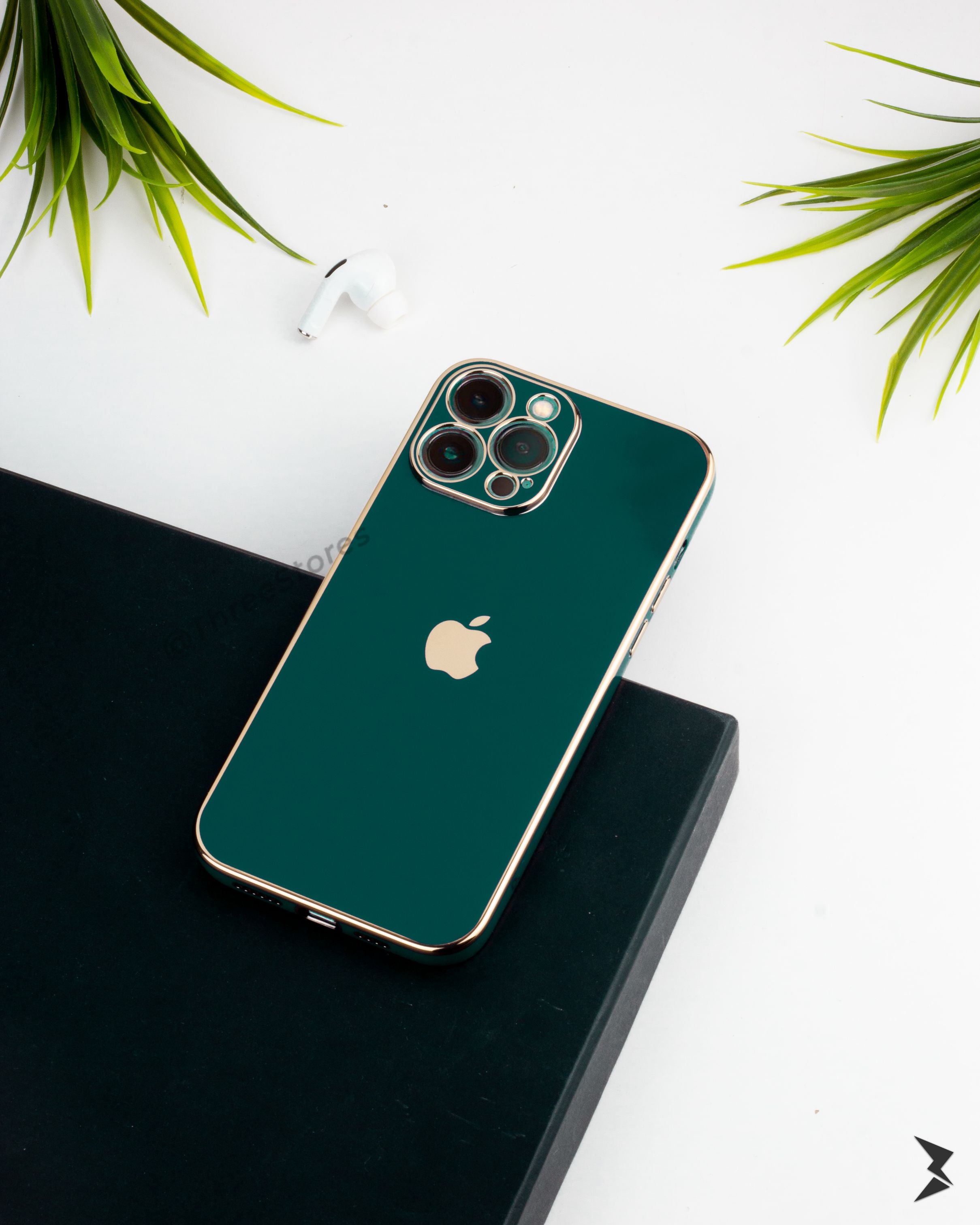 Plating Gold Lens Protection Case iPhone 13 Pro Max