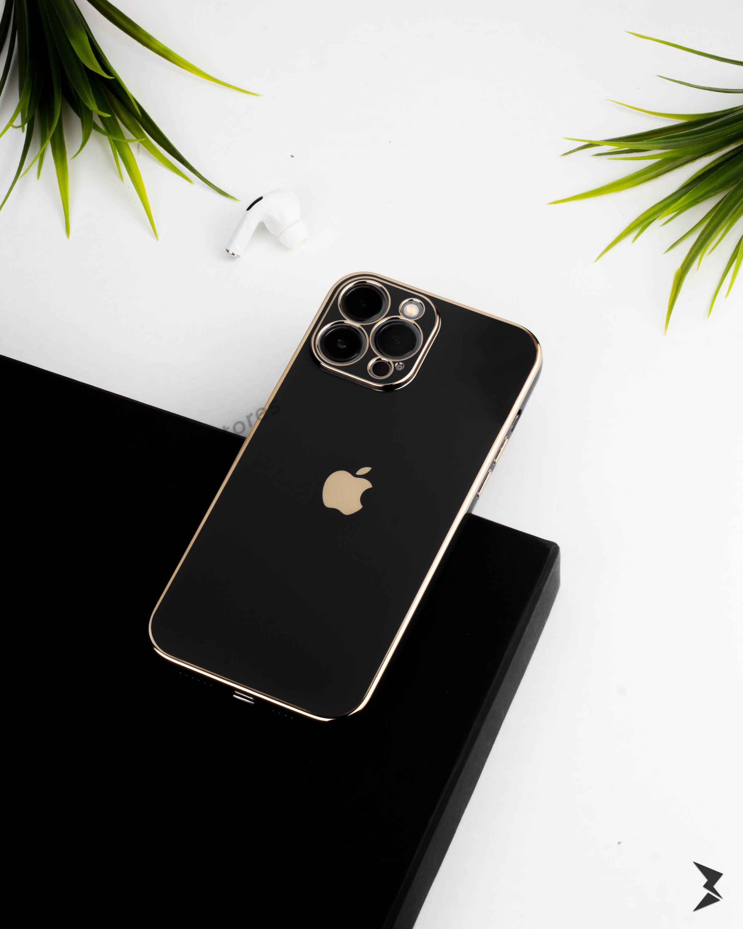 Plating Gold Lens Protection Case iPhone 13 Pro Max