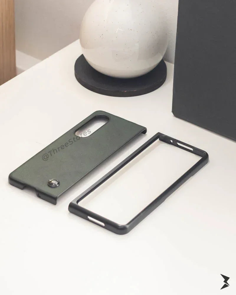 KeepHone Leather Case Samsung Galaxy Z Fold 3 - Three