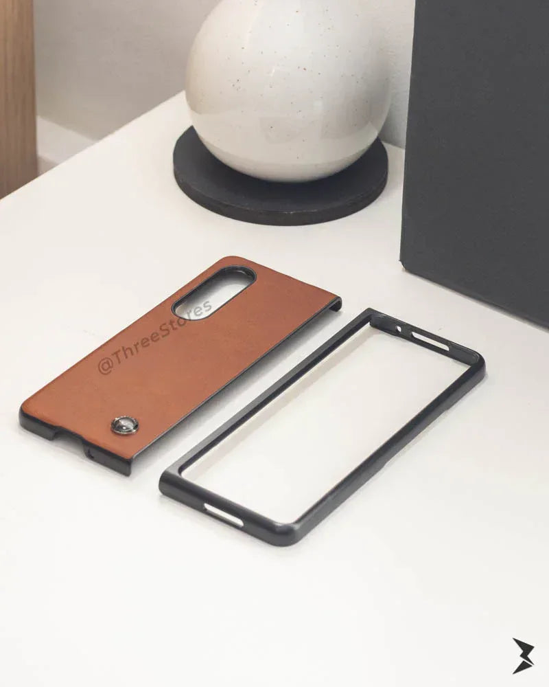 KeepHone Leather Case Samsung Galaxy Z Fold 3 - Three
