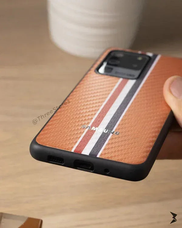 Flag Carbon Case Samsung A72 - Three