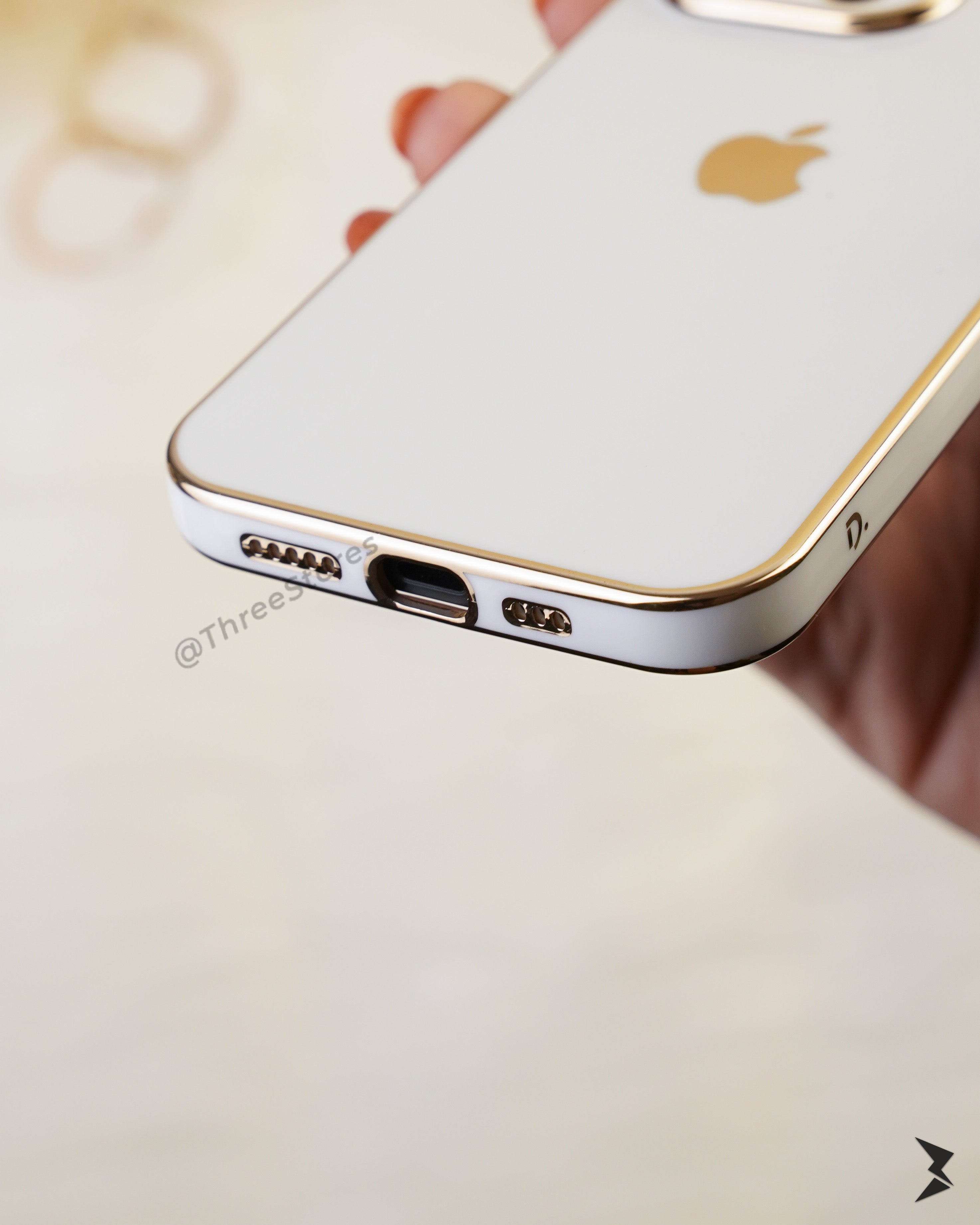 Plating Gold Lens Protection Case iPhone 13 Pro