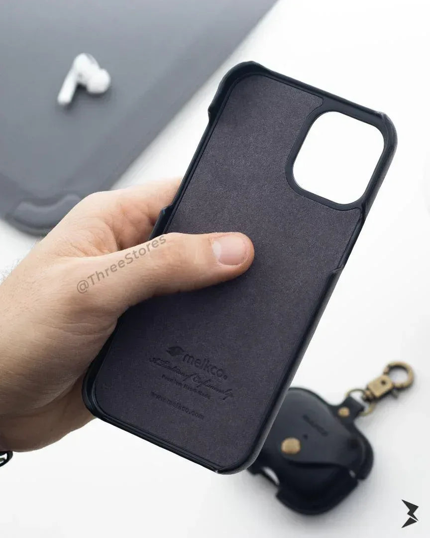 Melkco Slim Leather Case iPhone 12 / 12 Pro - Three