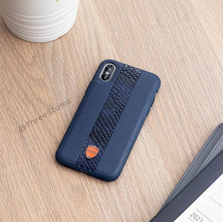 Vidvie Snack Leather Case iPhone X - Three