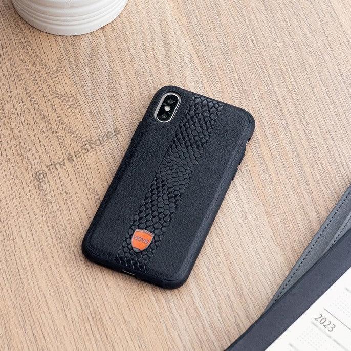 Vidvie Snack Leather Case iPhone X - Three