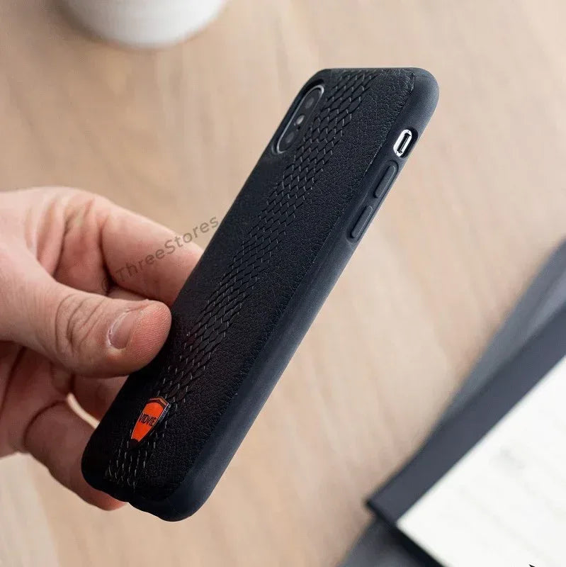 Vidvie Snack Leather Case iPhone X - Three