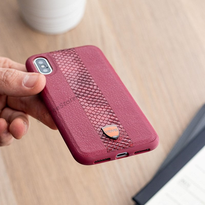 Vidvie Snack Leather Case iPhone X