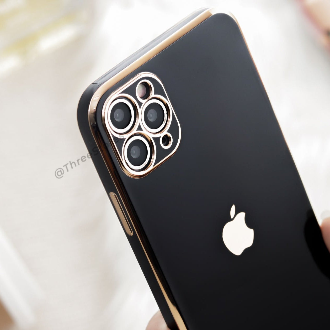 Plating Gold Lens Protection Case iPhone 11 pro