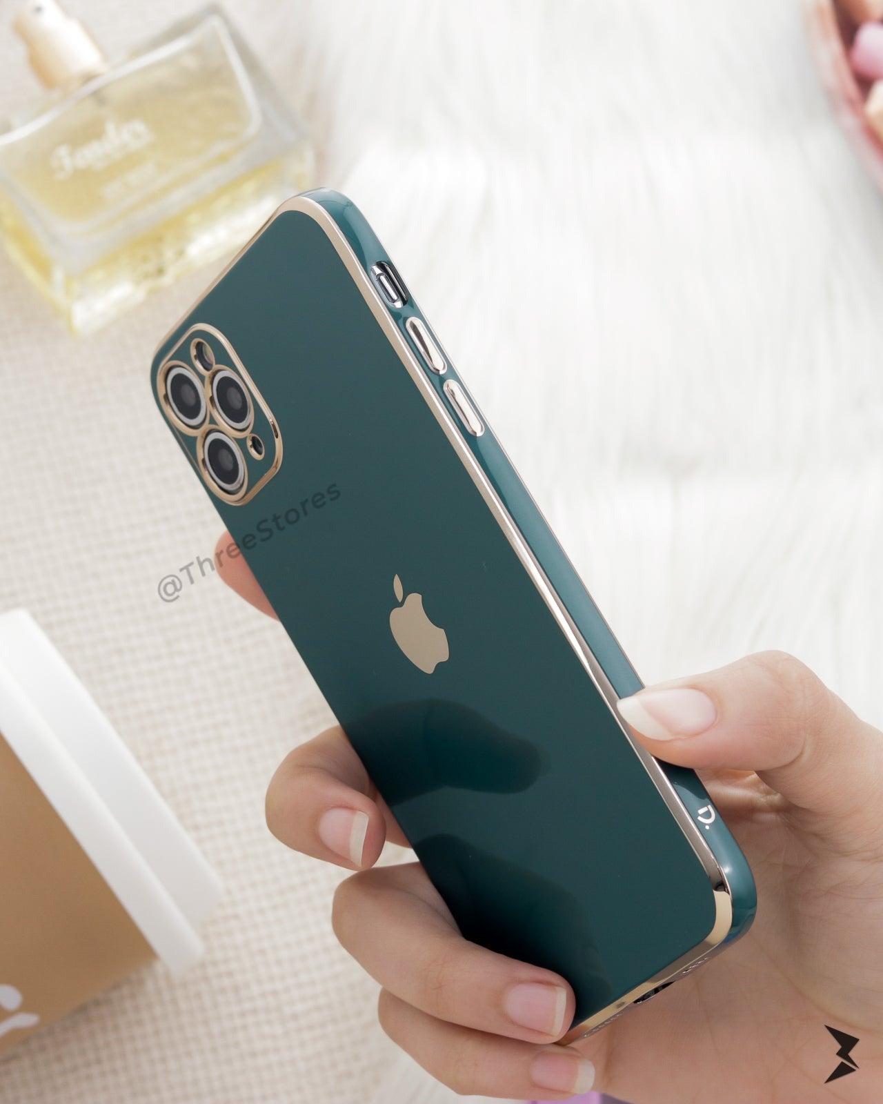 Plating Gold Lens Protection Case iPhone 11 pro
