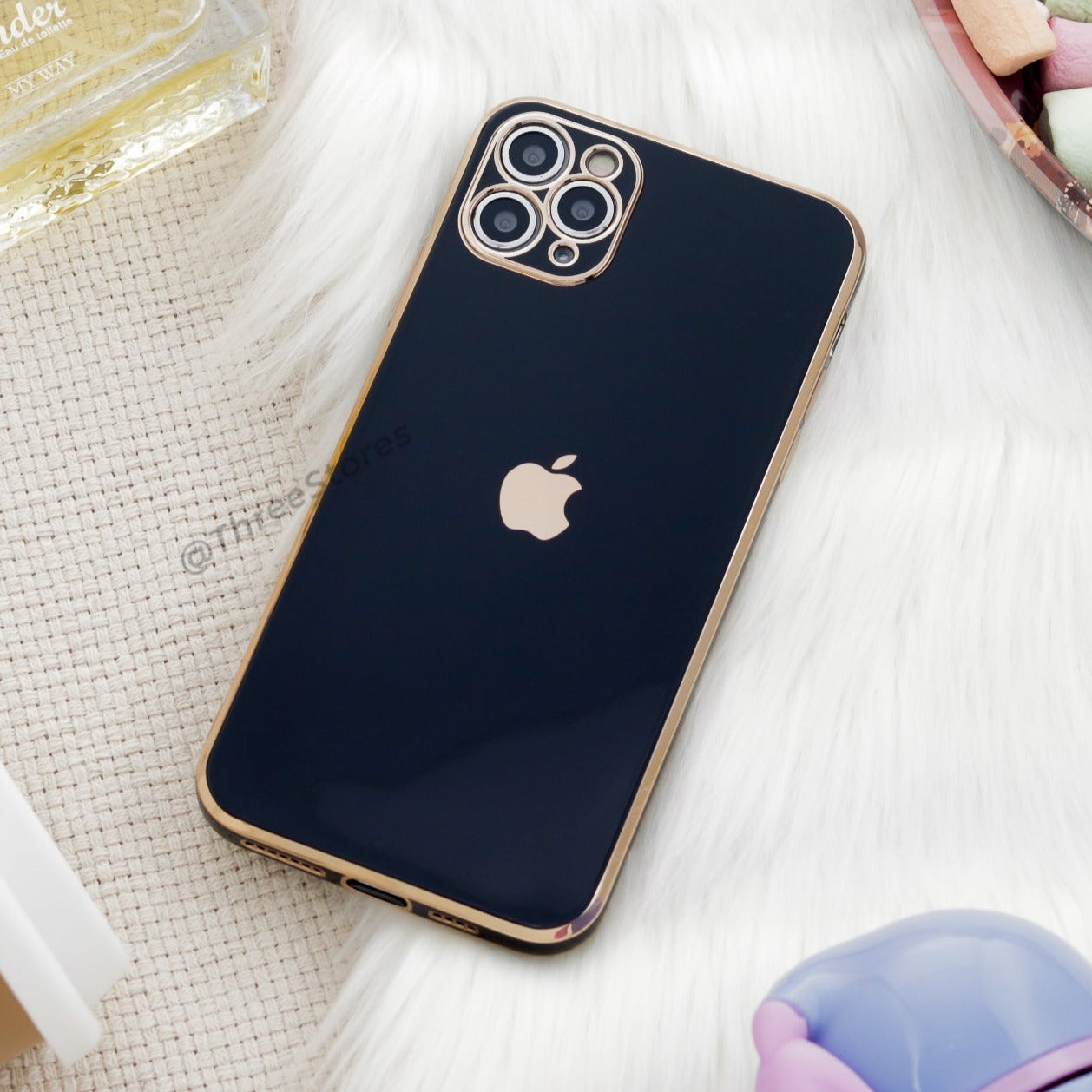 Plating Gold Lens Protection Case iPhone 11 Pro Max