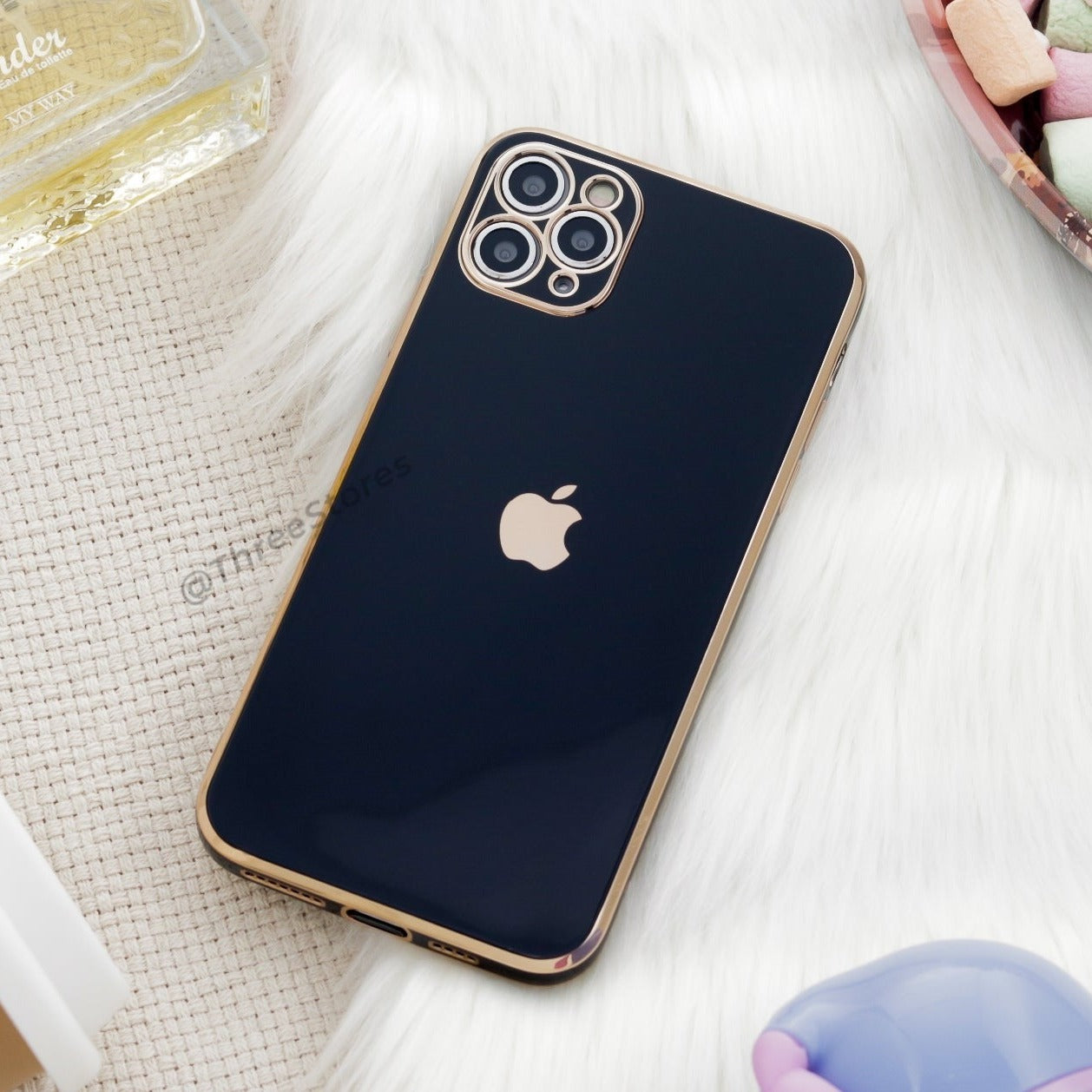 Plating Gold Lens Protection Case iPhone 11 pro