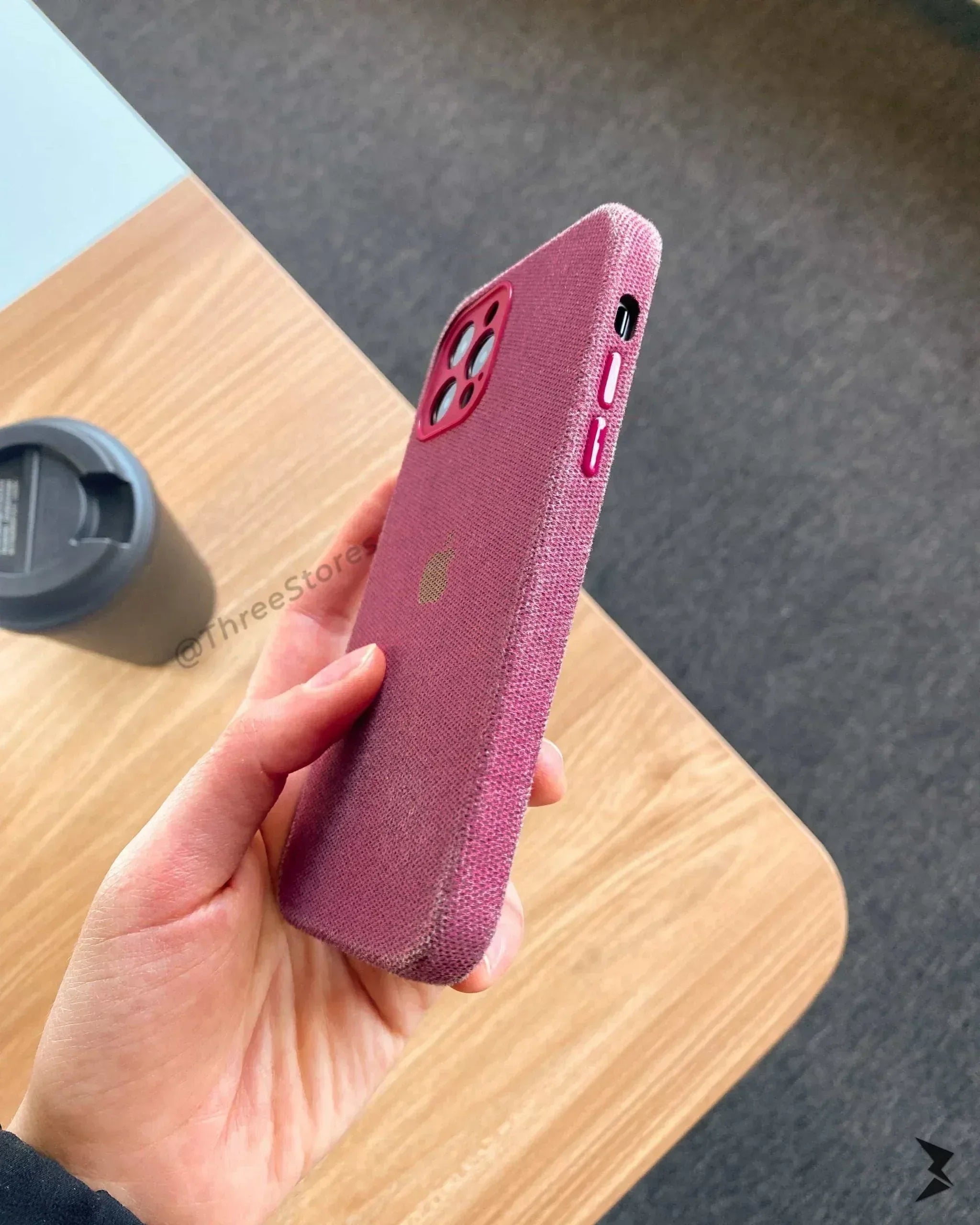 Fabric Camera Protection Case iPhone 11 Pro - Three