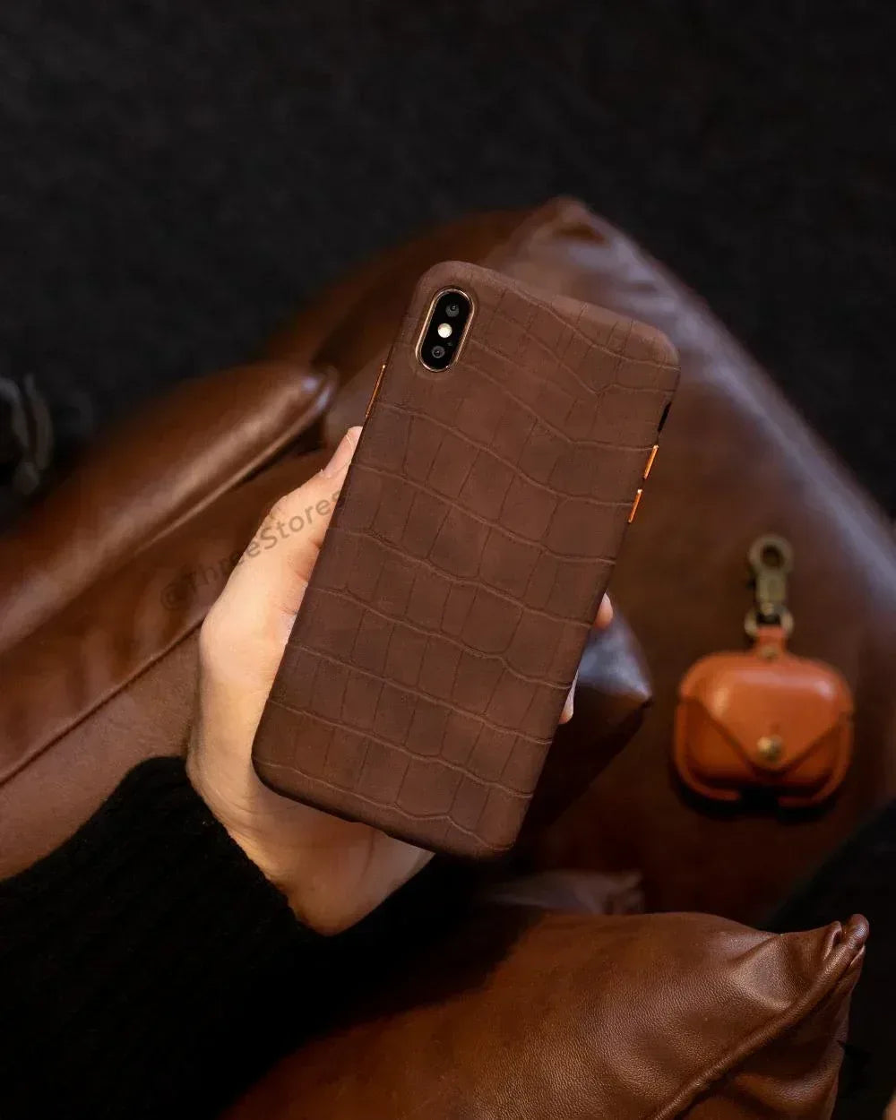 Serpent Leather Case iPhone X Max - Three