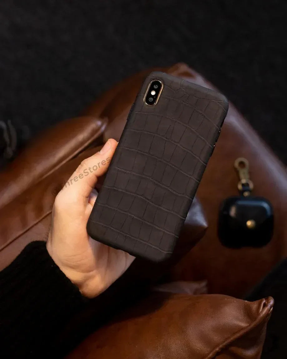 Serpent Leather Case iPhone X Max - Three