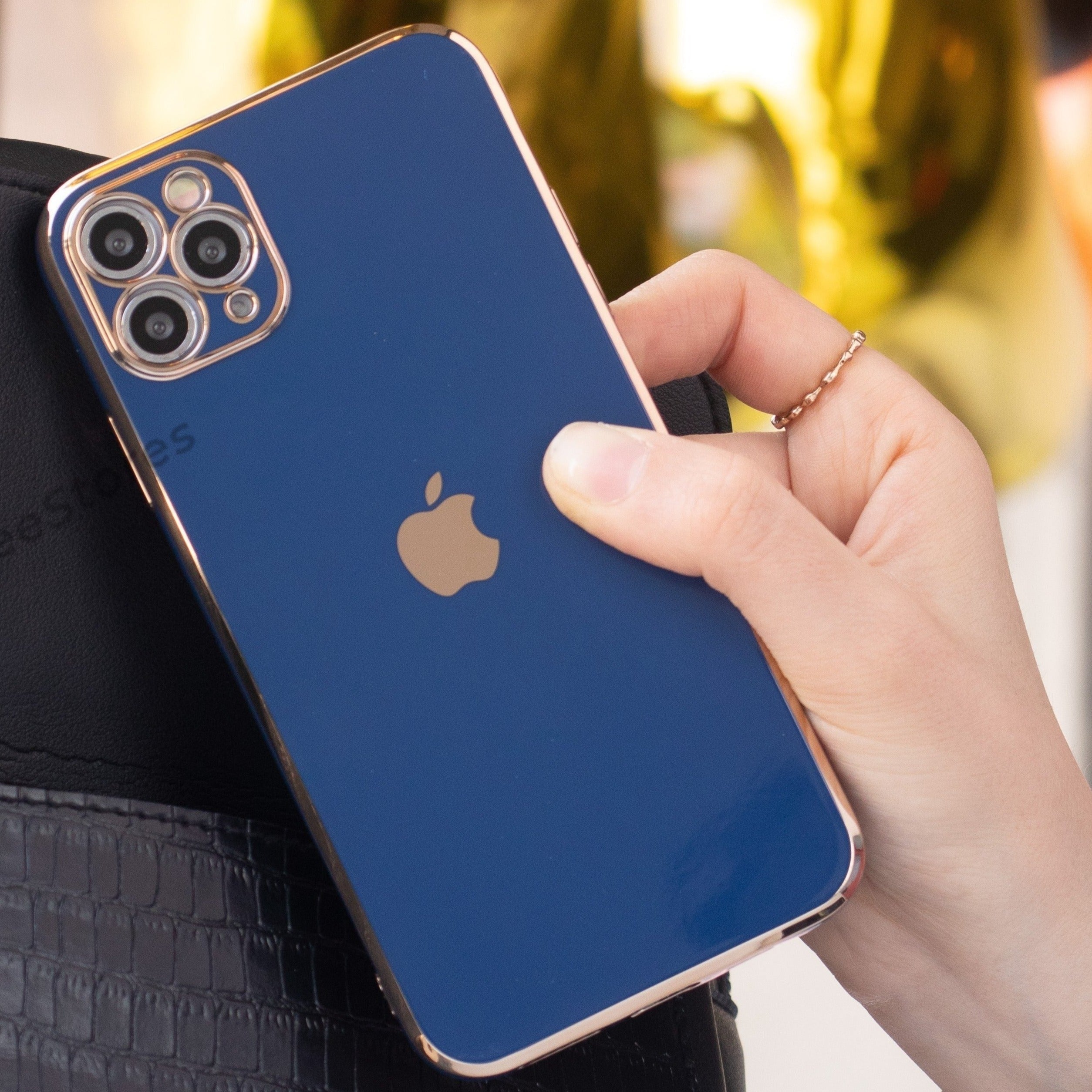 Plating Gold Lens Protection Case iPhone 11 pro