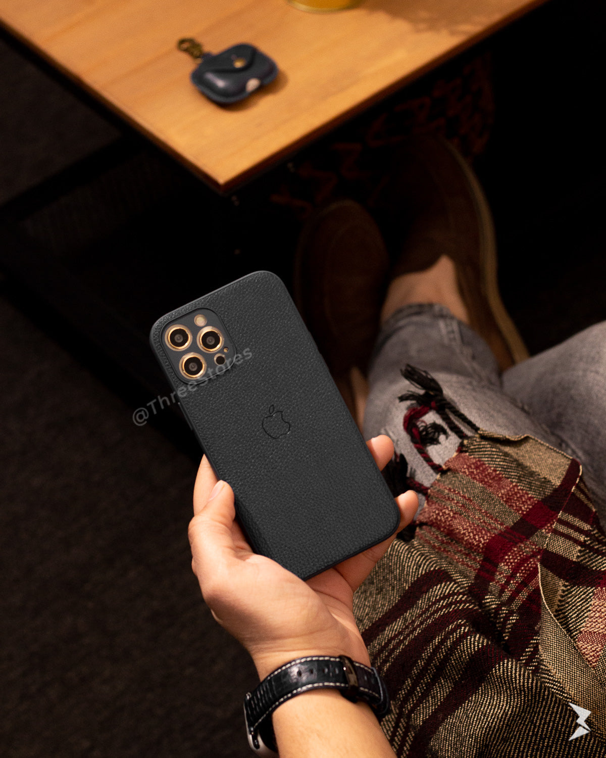 Slim Leather Camera Protection Case iPhone 13 Pro