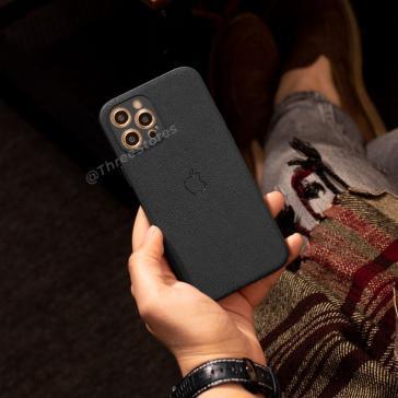 Slim Leather Camera Protection Case iPhone 12 Pro Max - Three