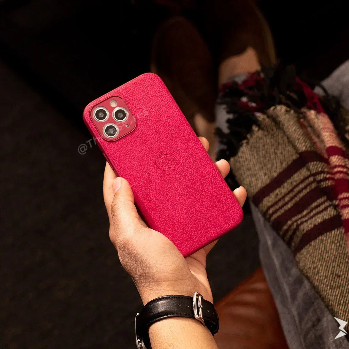 Slim Leather Camera Protection Case iPhone 11 Pro Max - Three