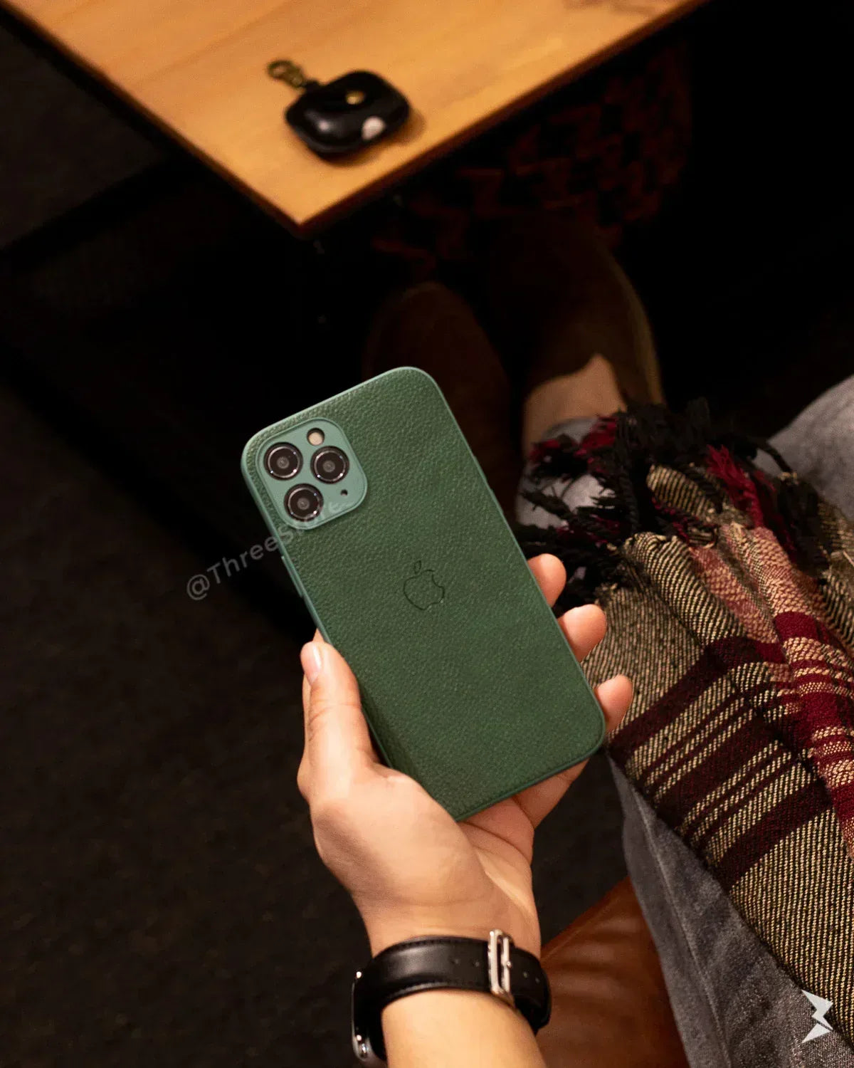 Slim Leather Camera Protection Case iPhone 11 Pro Max - Three