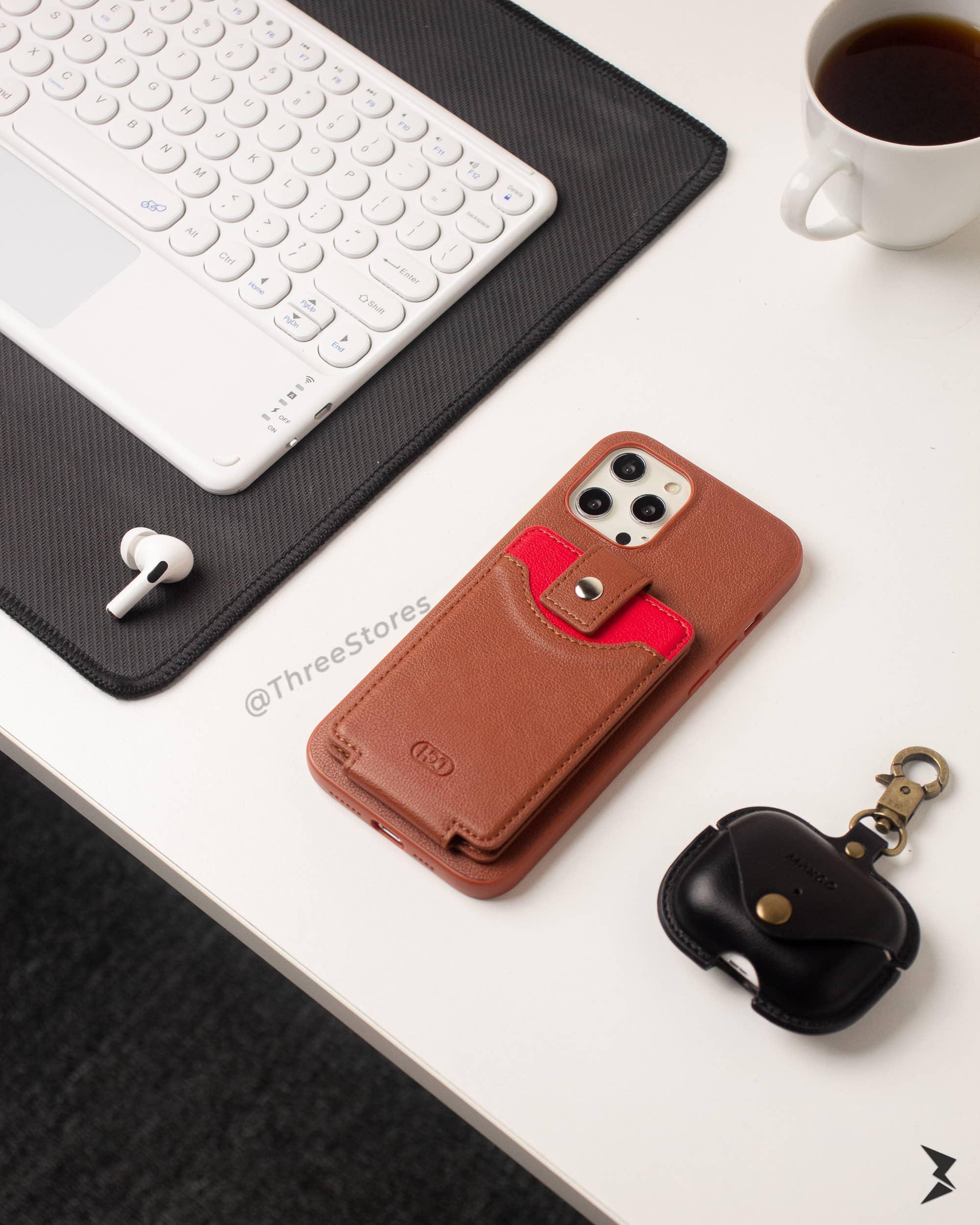 Hdd Leather Card Case iPhone 11 Pro Max - Three