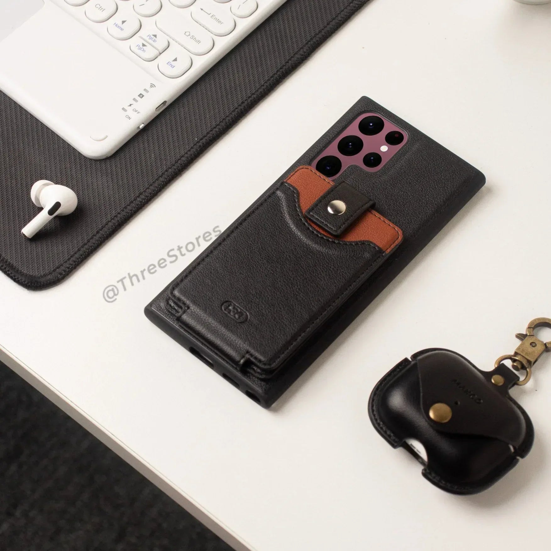 Hdd Leather Card Case Samsung S22 Ultra - Three