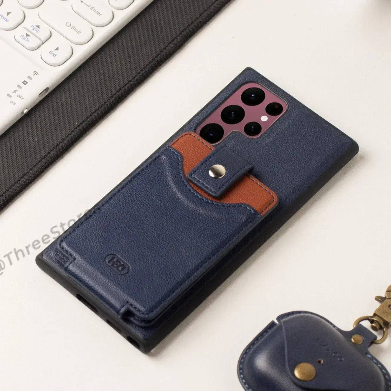 Hdd Leather Card Case Samsung S22 Ultra - Three