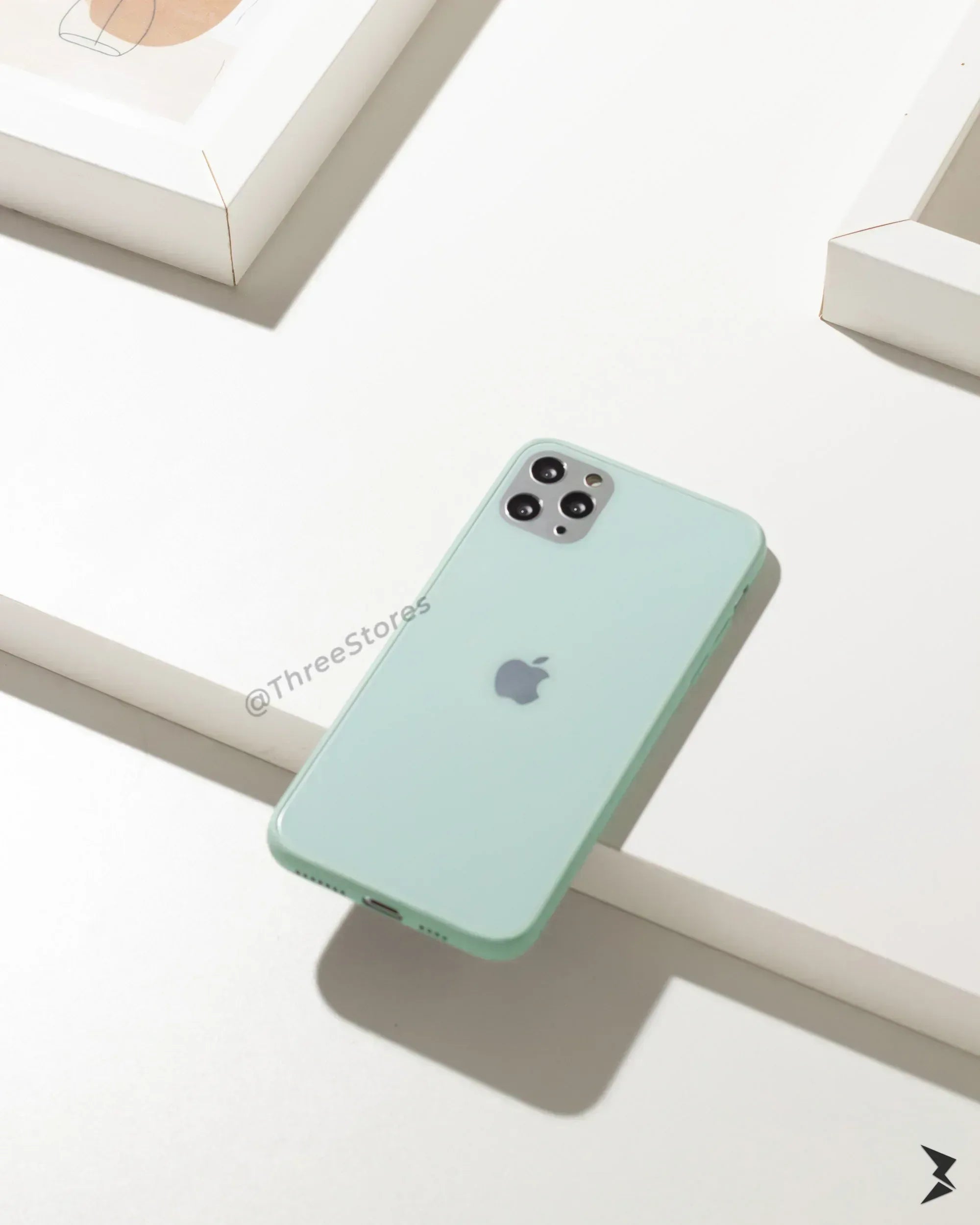 Ceramic Silver Camera Protection Case iPhone 12 Pro Max - Three