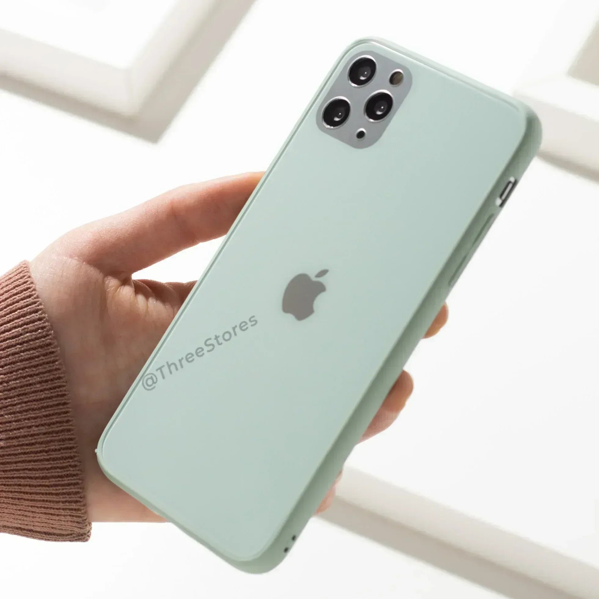 Ceramic Silver Camera Protection Case iPhone 12 Pro Max - Three