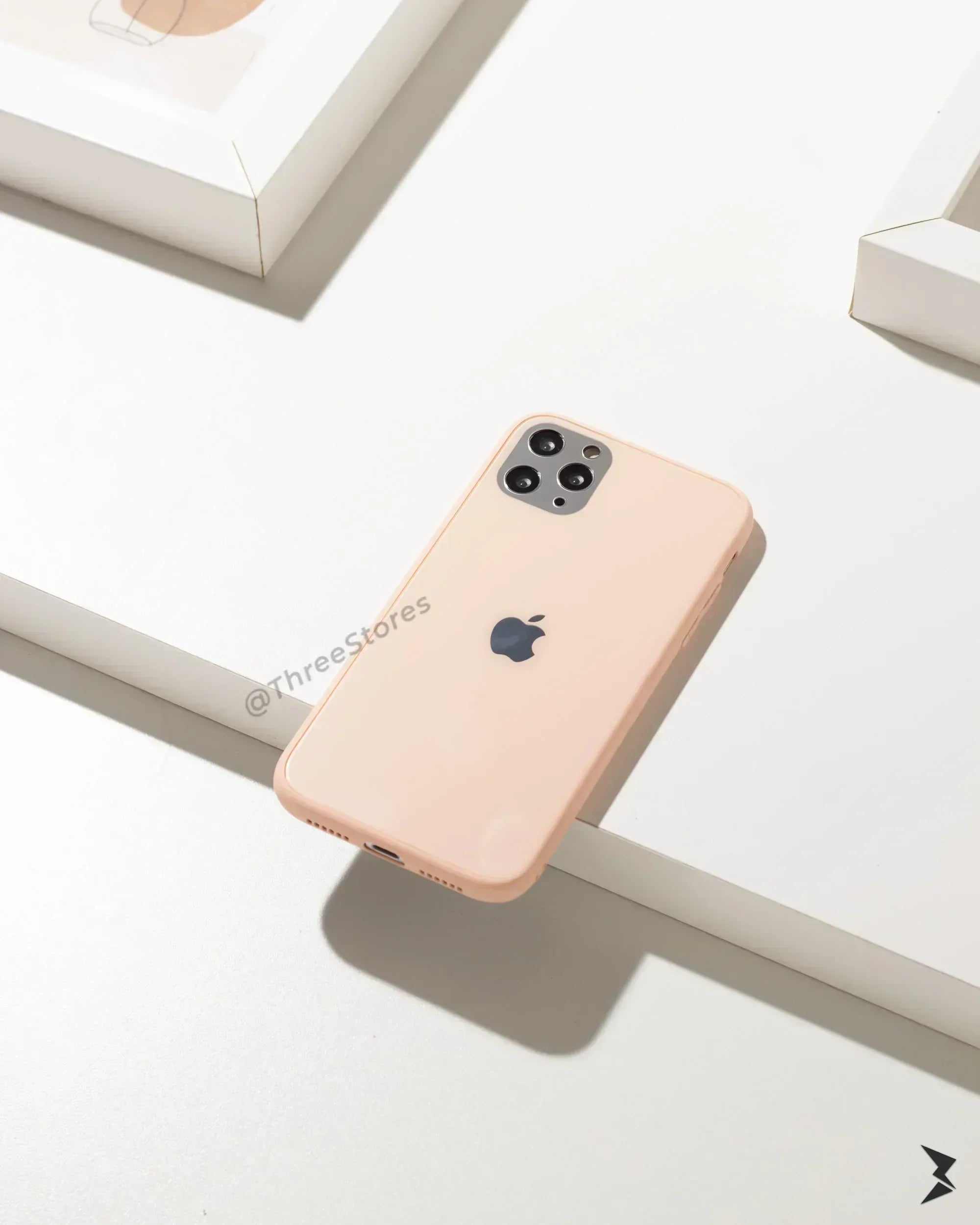 Ceramic Silver Camera Protection Case iPhone 12 Pro Max - Three