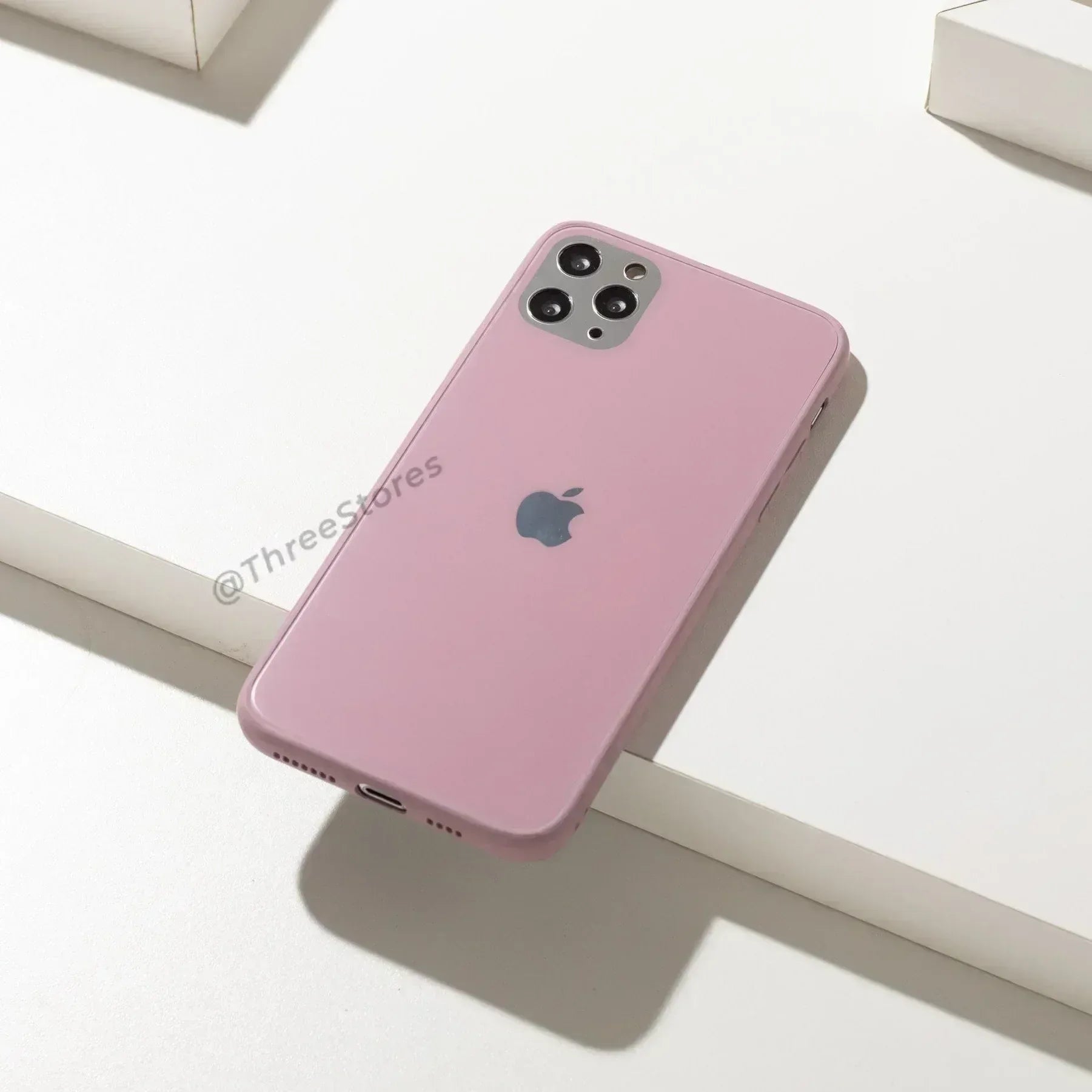 Ceramic Silver Camera Protection Case iPhone 12 Pro Max - Three