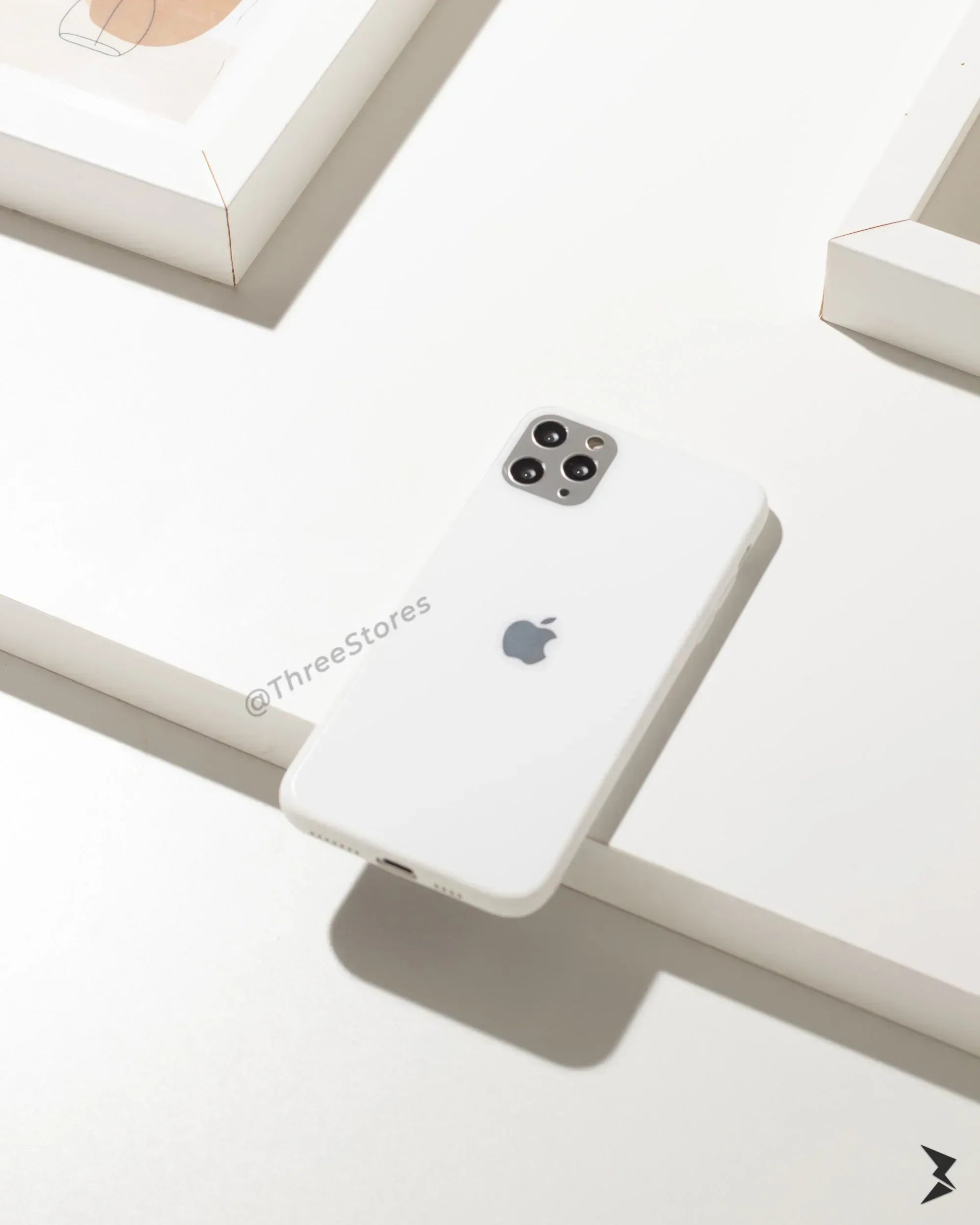 Ceramic Silver Camera Protection Case iPhone 12 Pro Max - Three