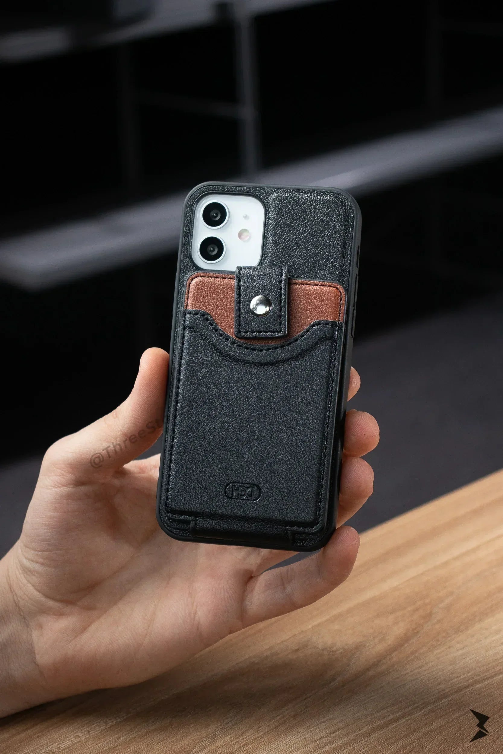 Hdd Leather Card Case iPhone 11 - Three