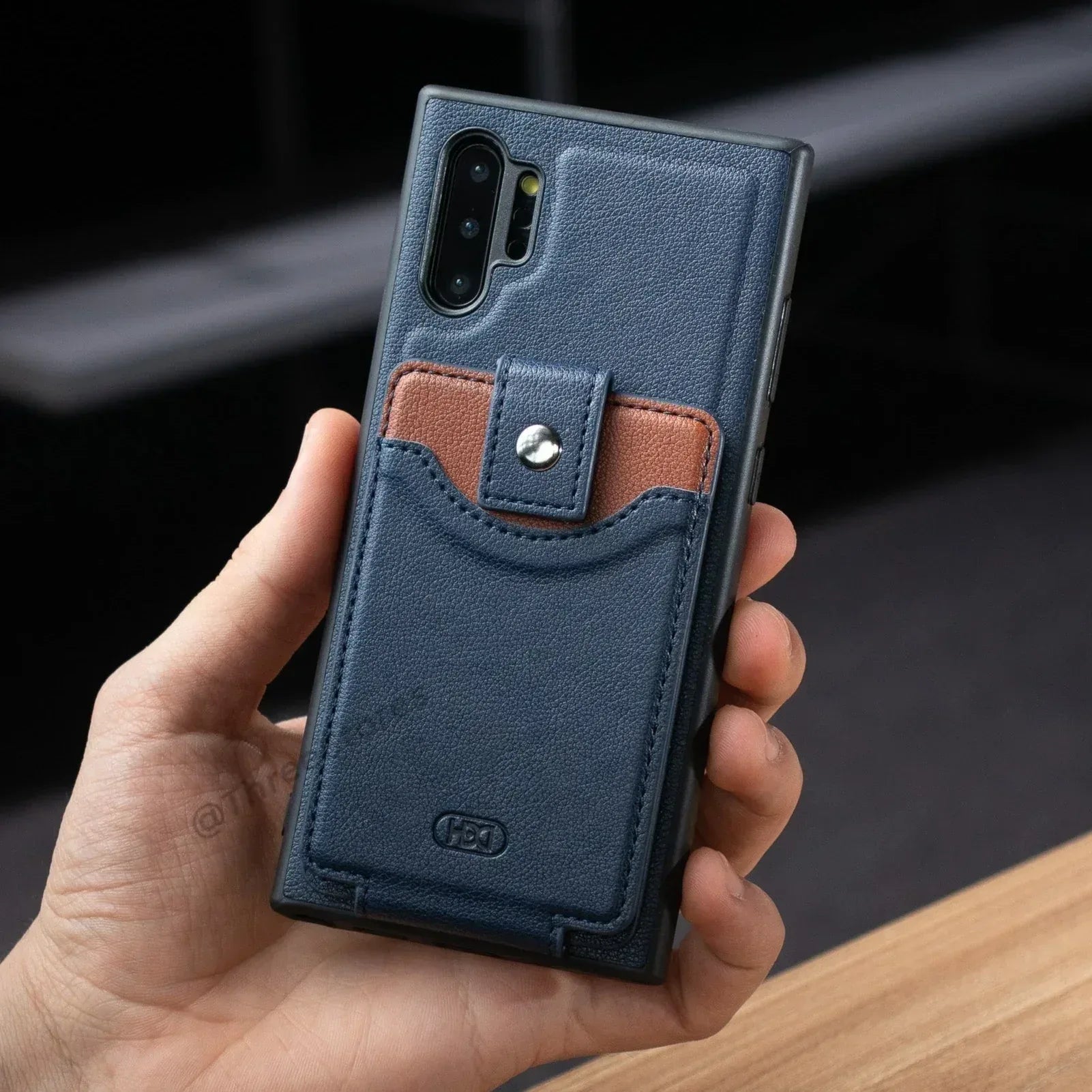 Hdd Leather Card Case Samsung Note 10 Plus - Three
