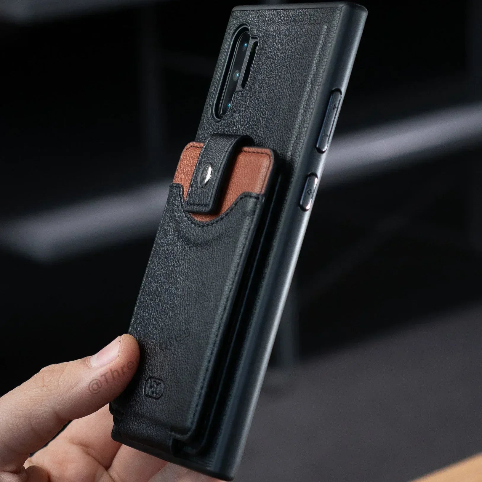 Hdd Leather Card Case Samsung Note 10 Plus - Three