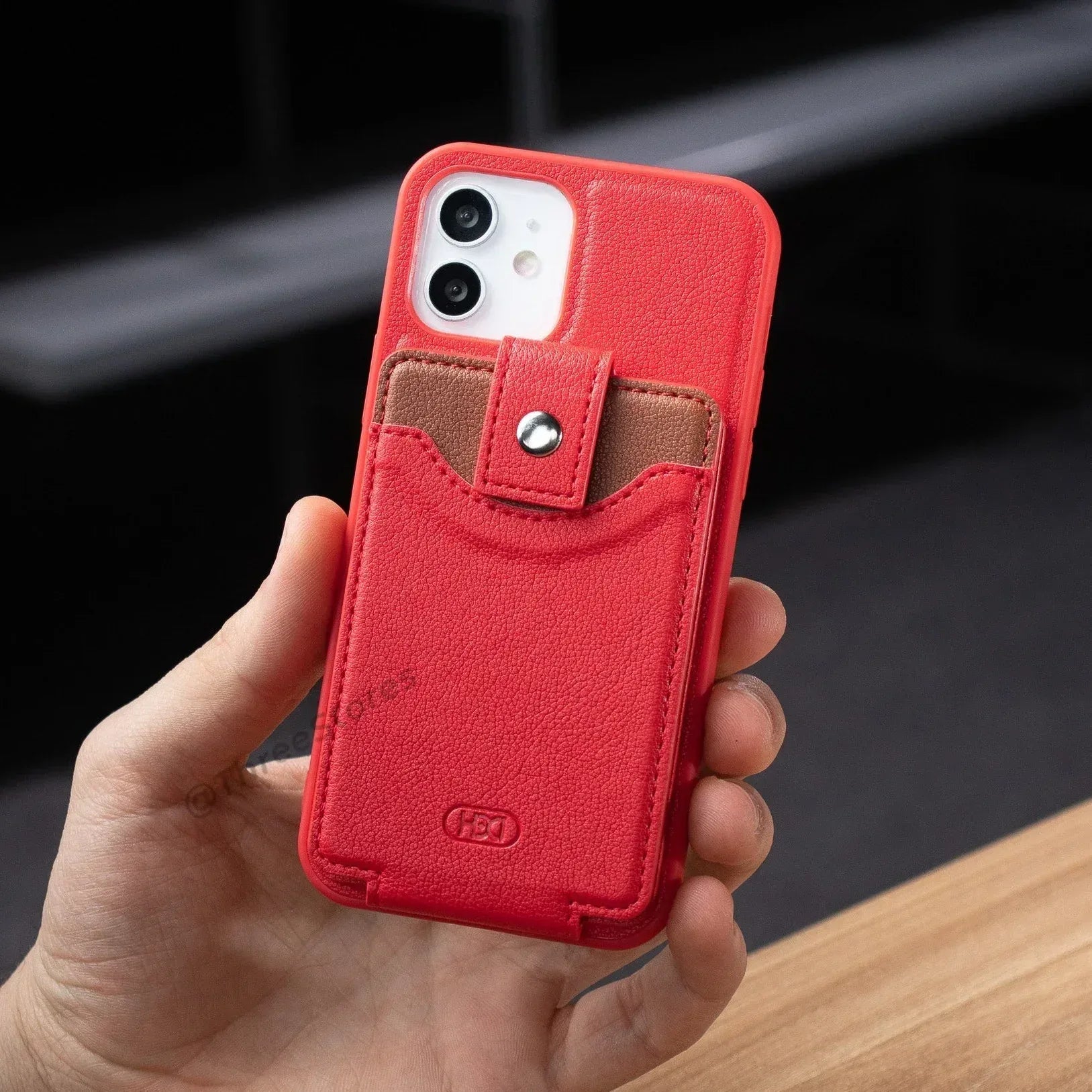 Hdd Leather Card Case iPhone 11 - Three