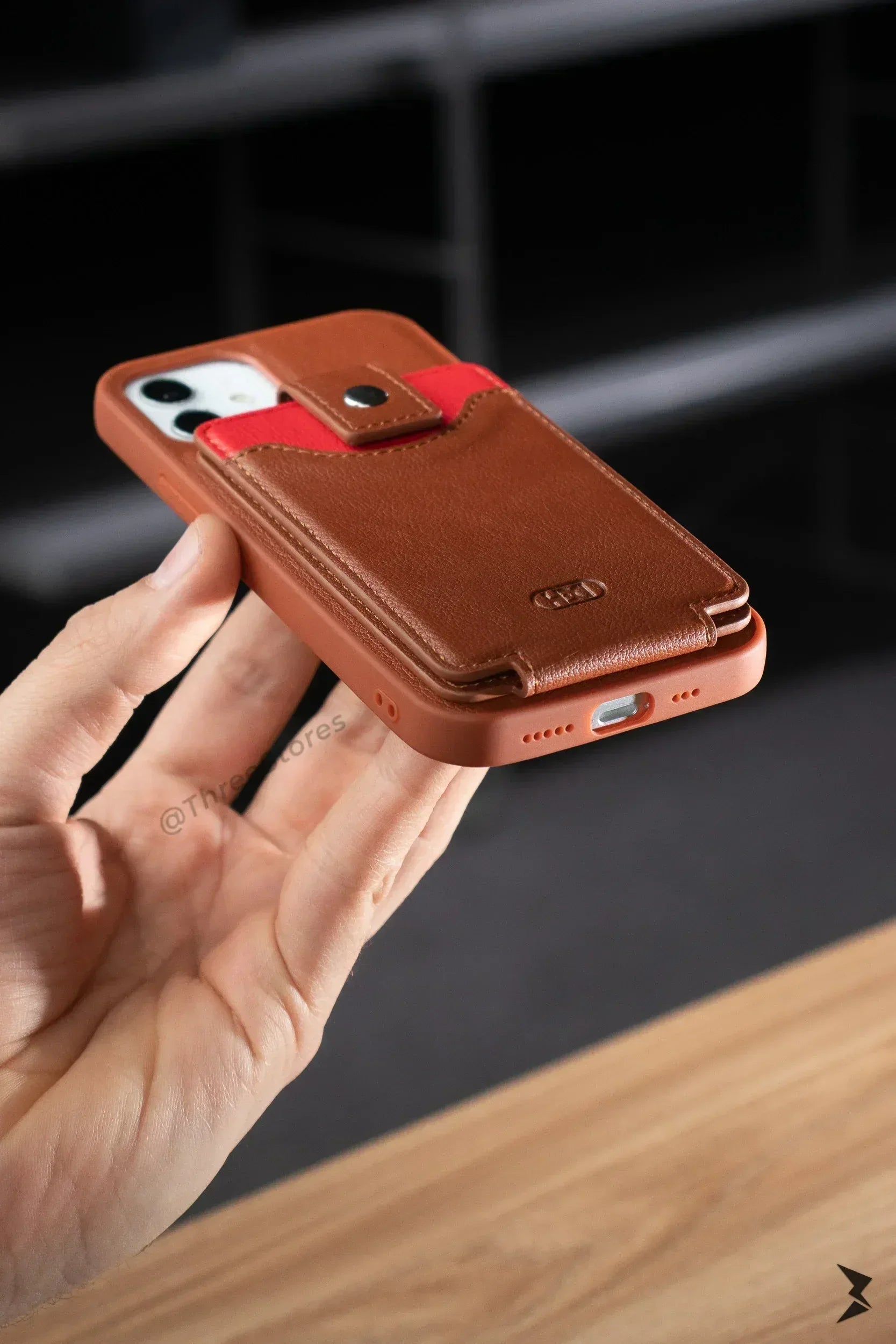 Hdd Leather Card Case iPhone 11 - Three