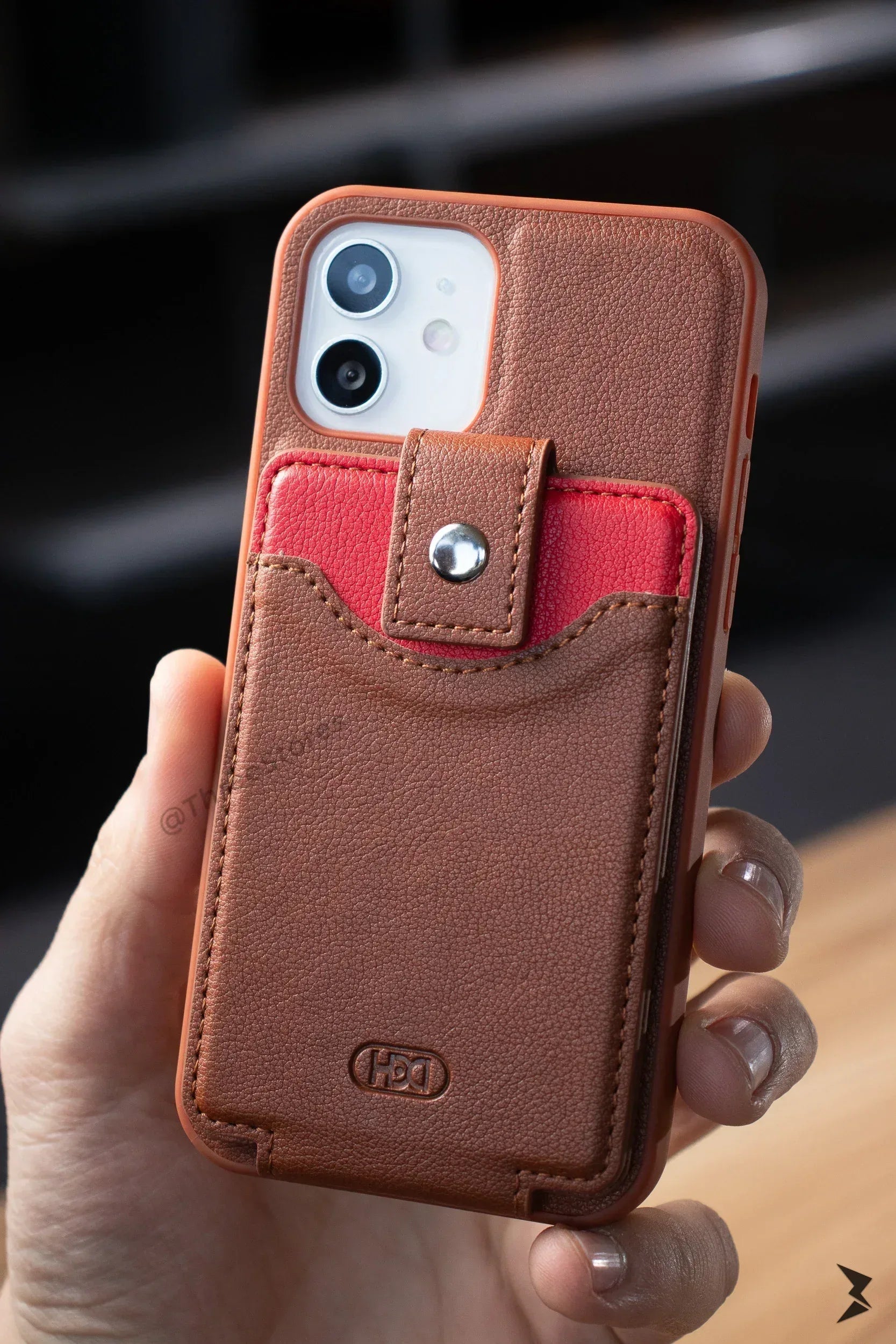 Hdd Leather Card Case iPhone 11 - Three