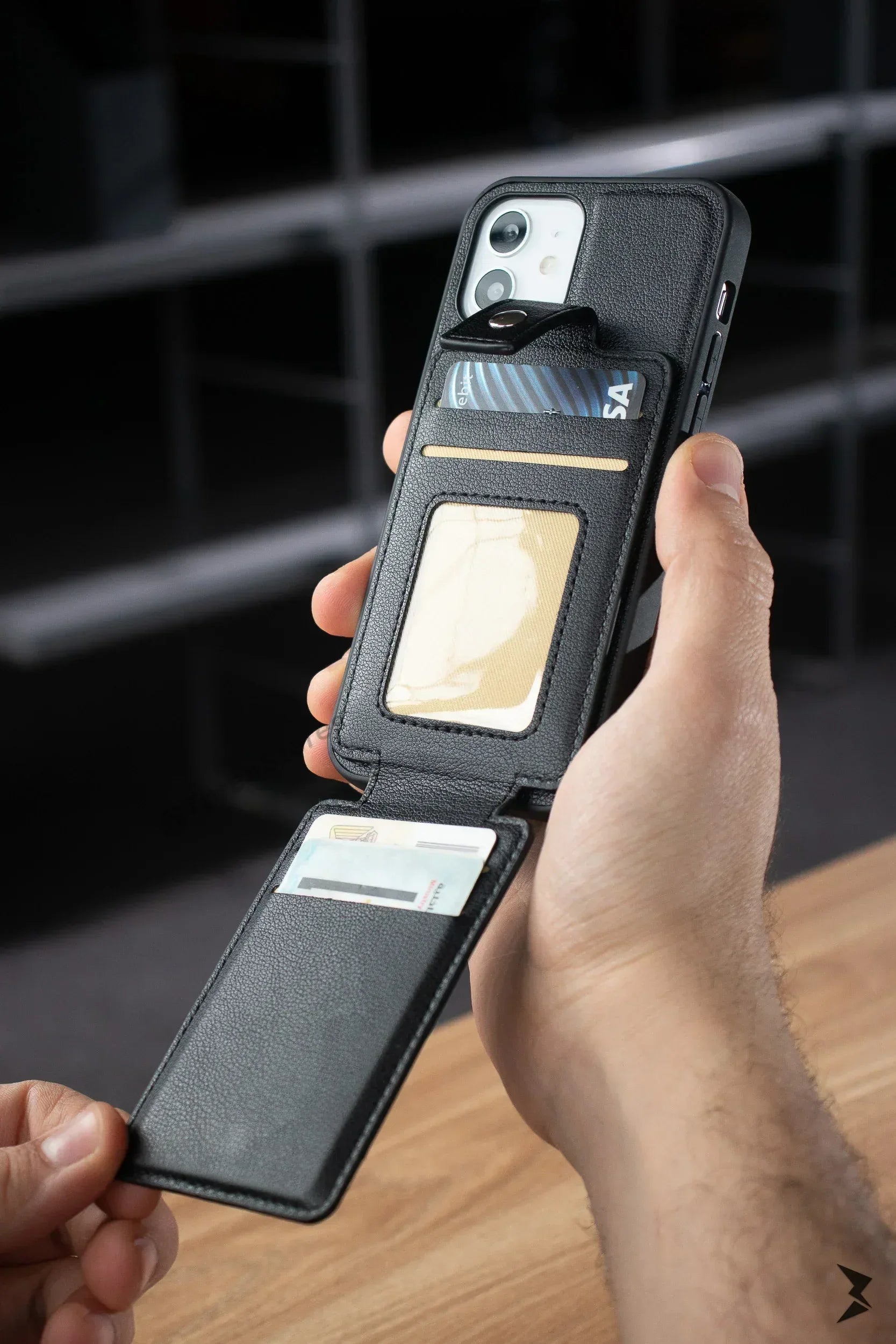 Hdd Leather Card Case iPhone 11 - Three