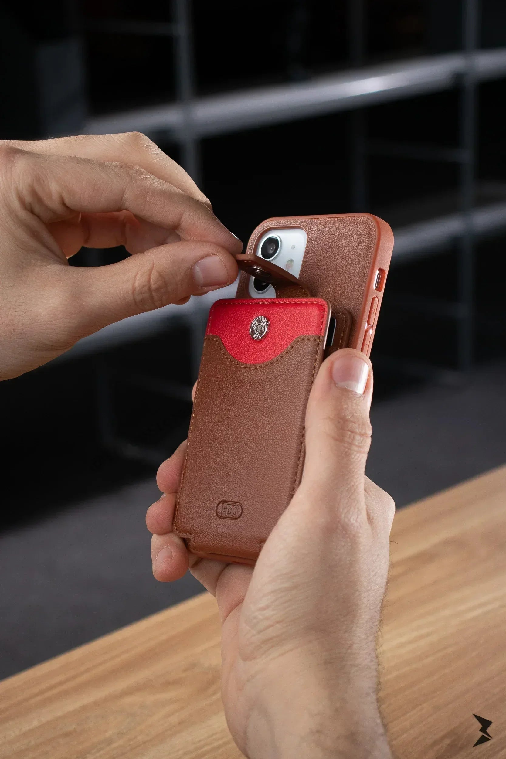 Hdd Leather Card Case iPhone 11 - Three