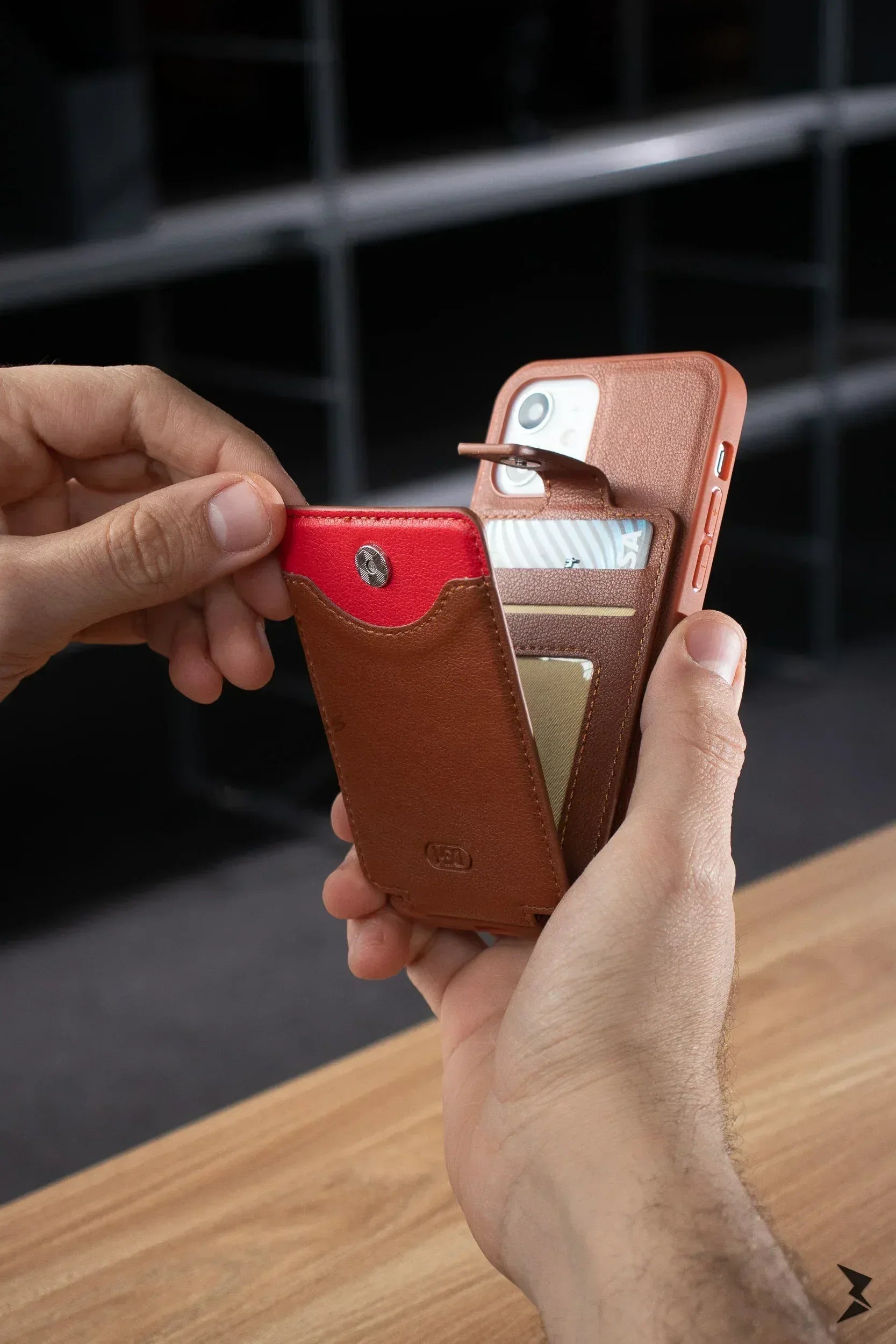 Hdd Leather Card Case iPhone 11 - Three