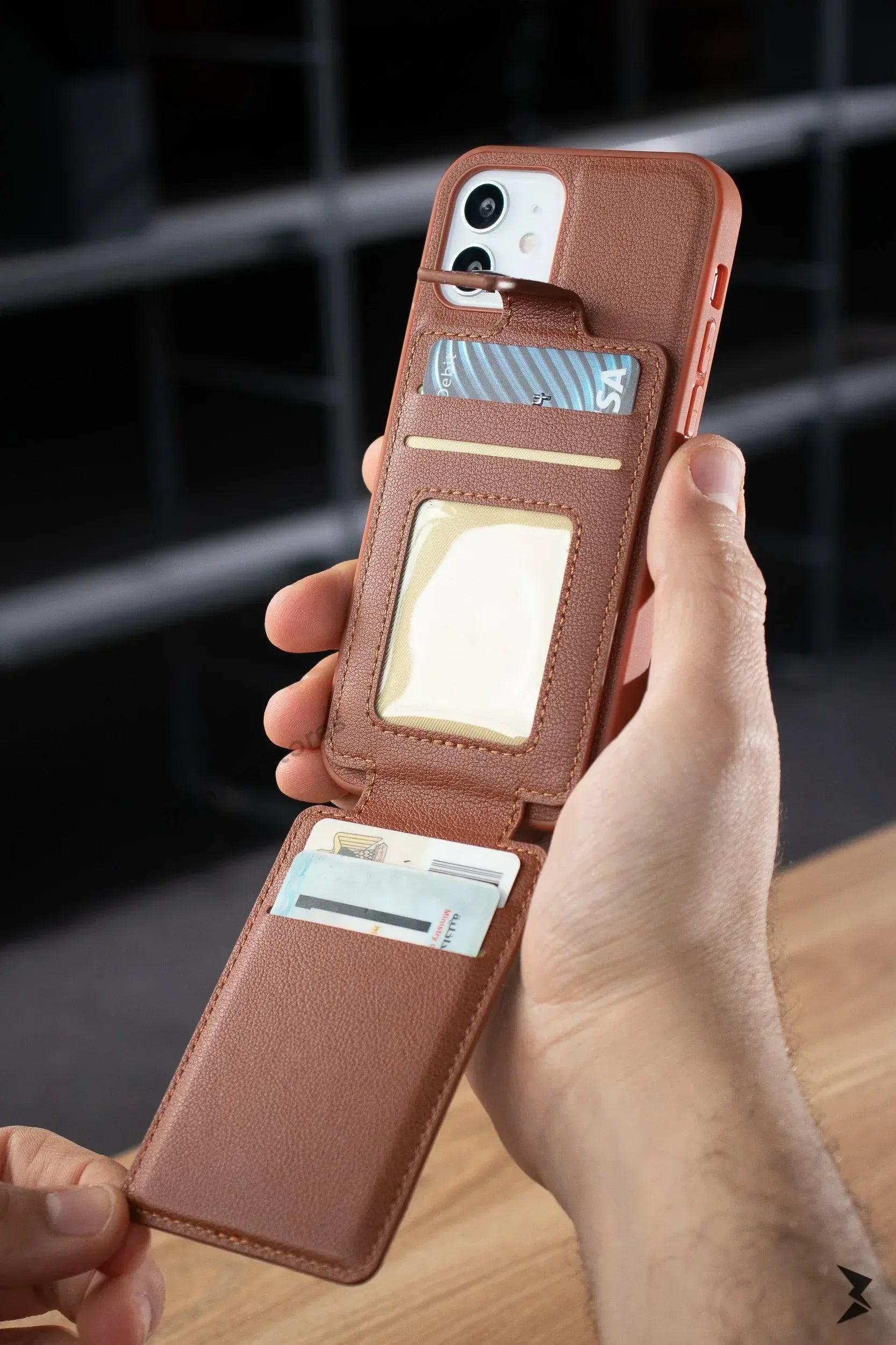 Hdd Leather Card Case iPhone 11 - Three