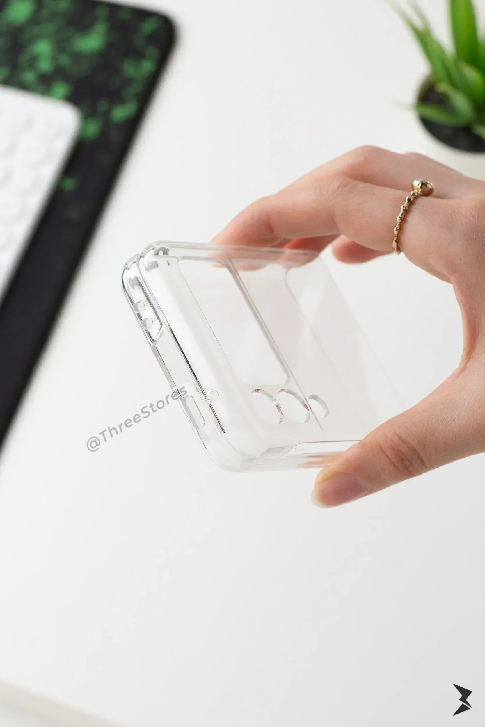 Transparent Camera Protection Case Samsung Z Flip 3 - Three