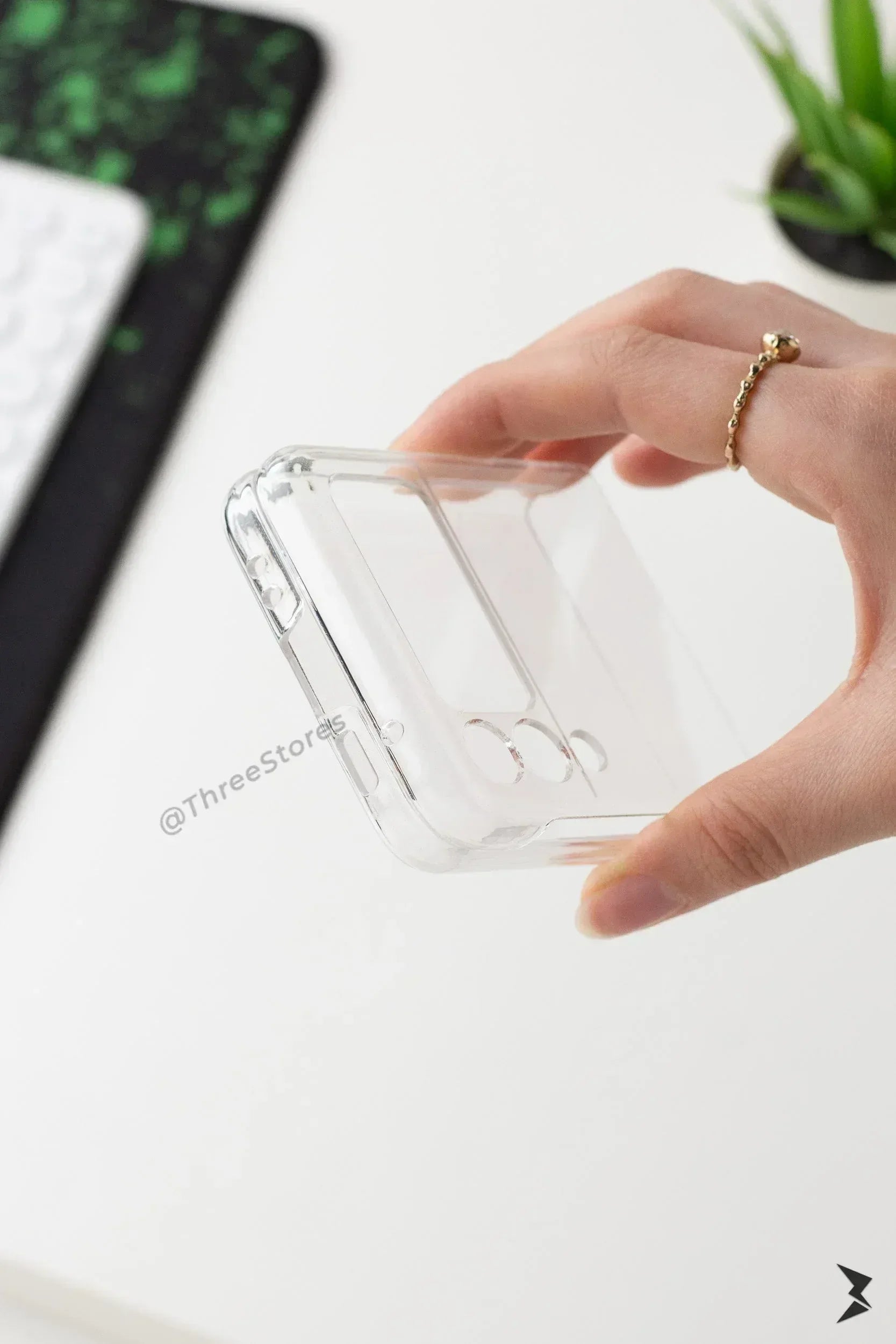 Transparent Camera protection Case Samsung Z Flip 4 - Three