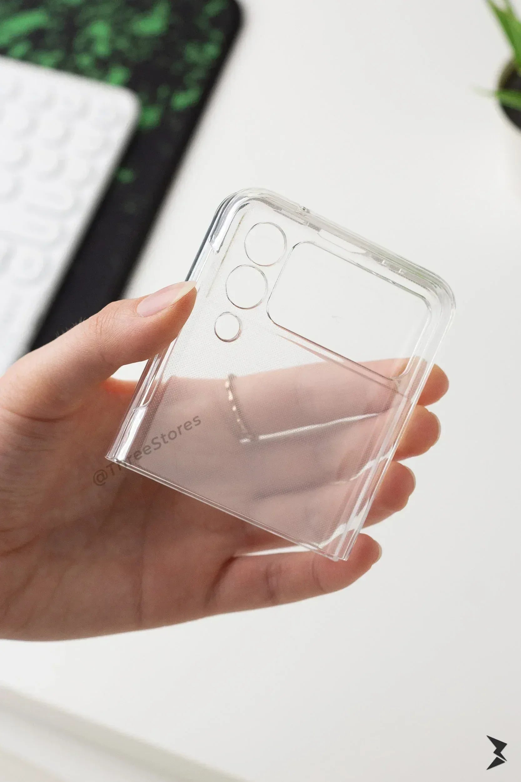 Transparent Camera protection Case Samsung Z Flip 4 - Three