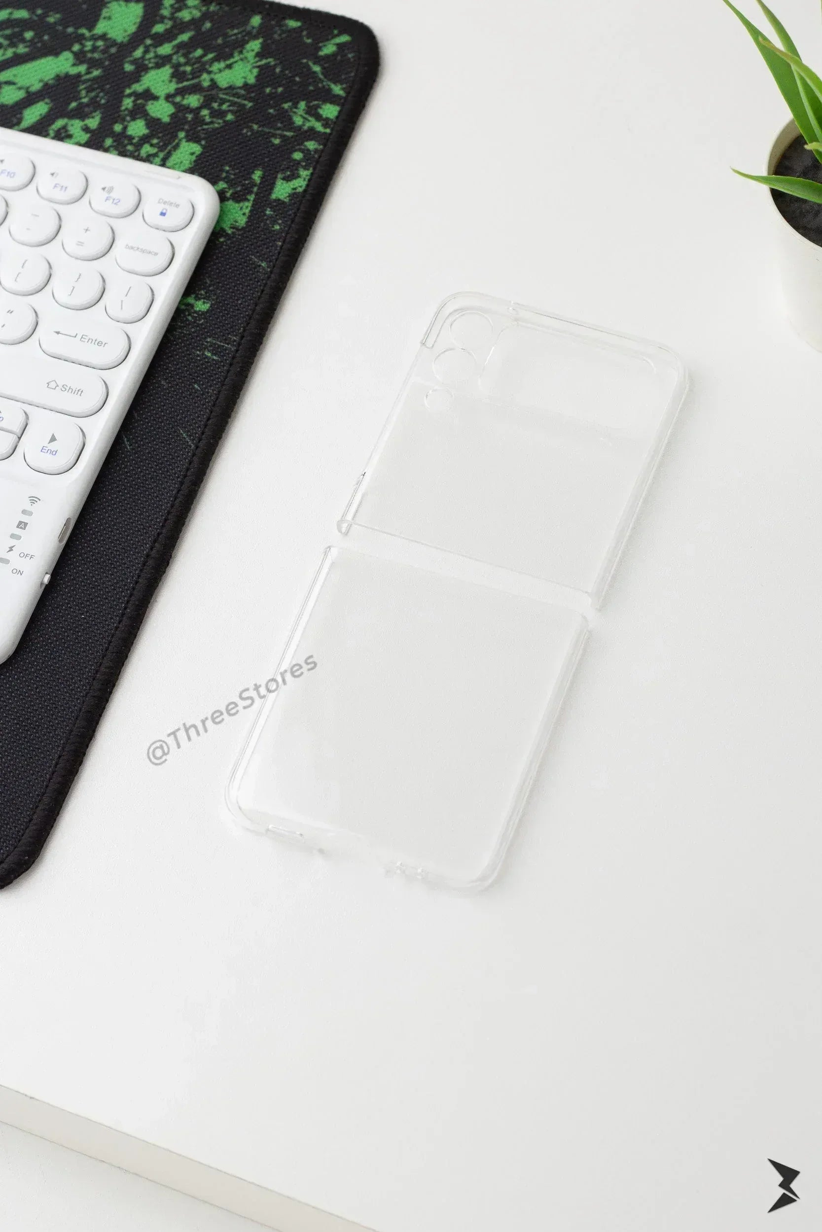Transparent Camera protection Case Samsung Z Flip 4 - Three