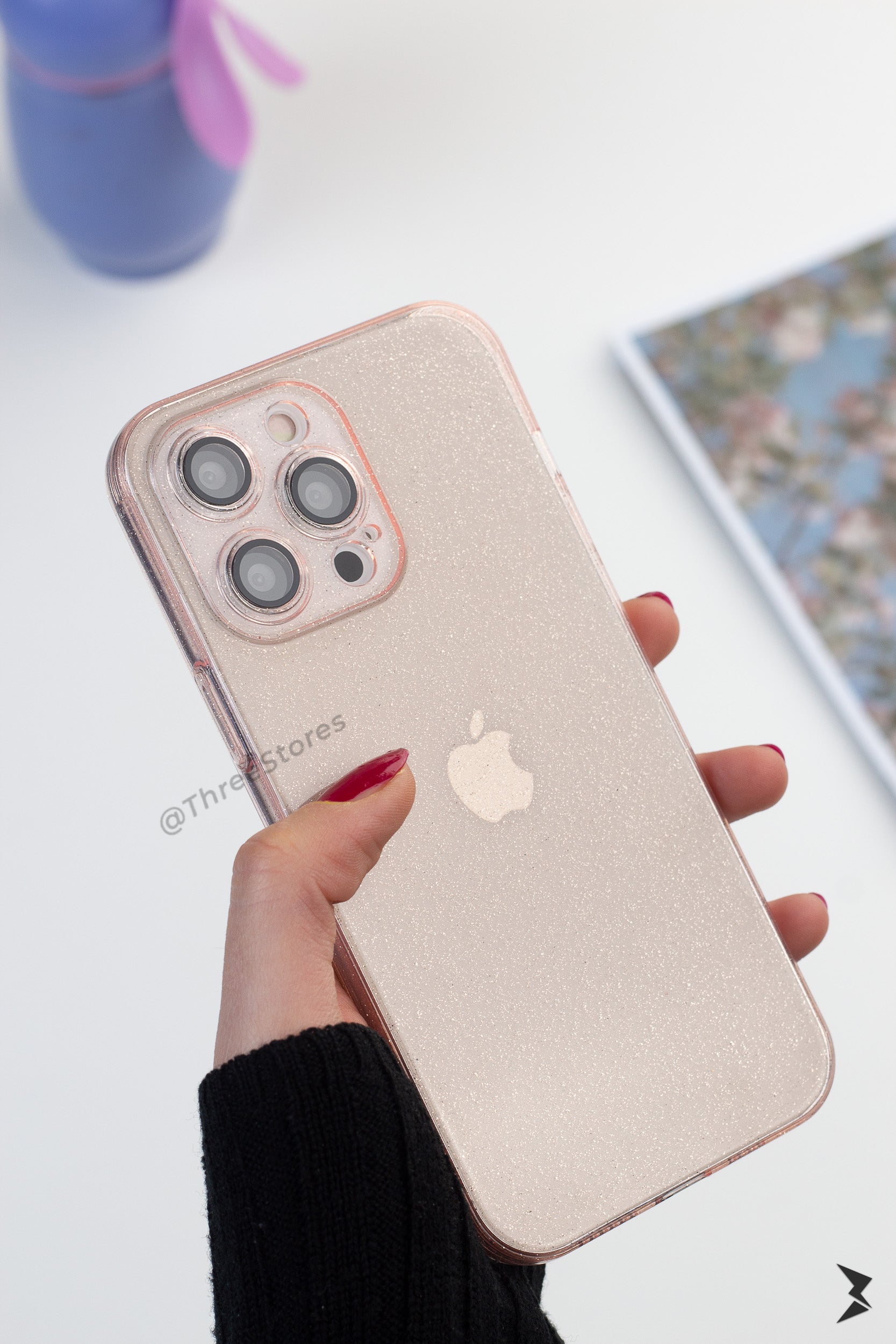 Glitter Transparent Camera Lens Protection Case iPhone 13 Pro Max
