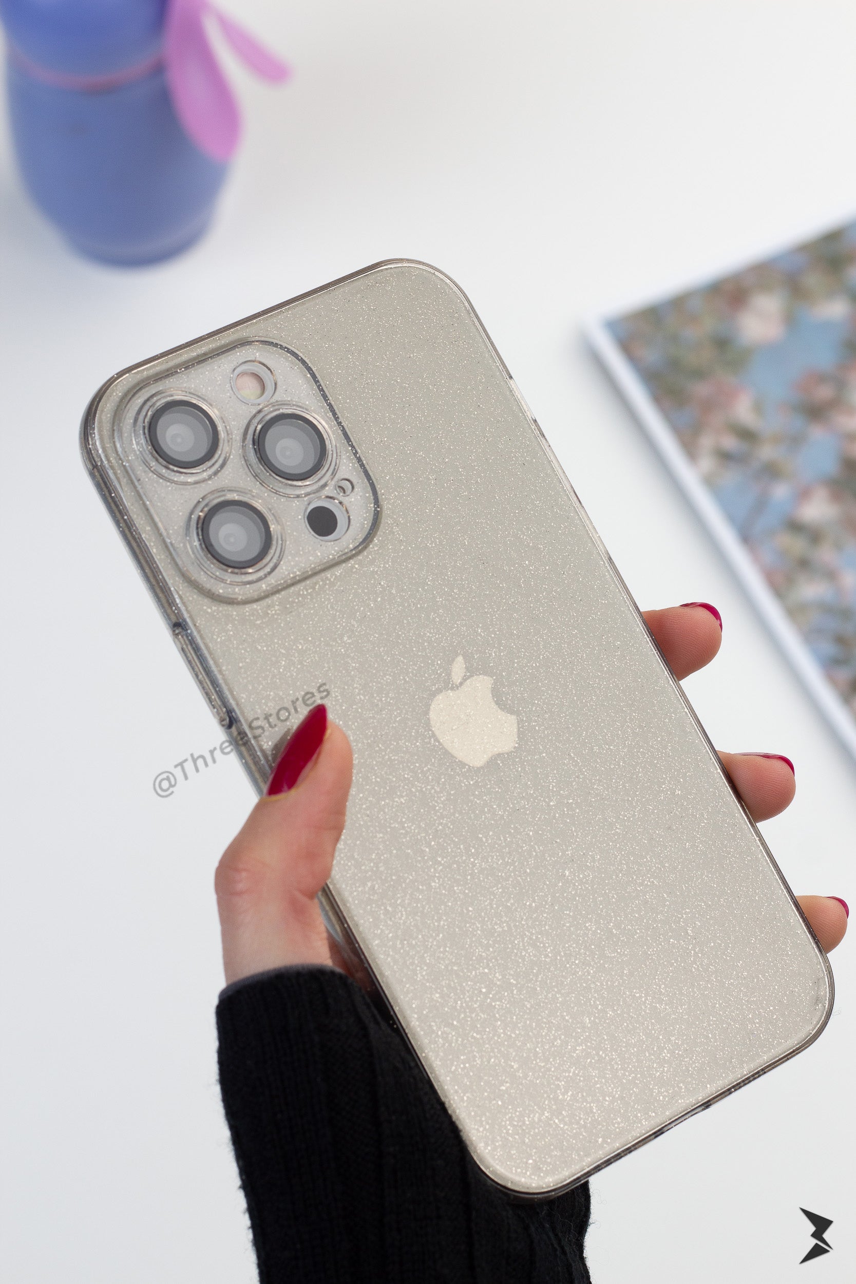 Glitter Transparent Camera Lens Protection Case iPhone 13 Pro Max